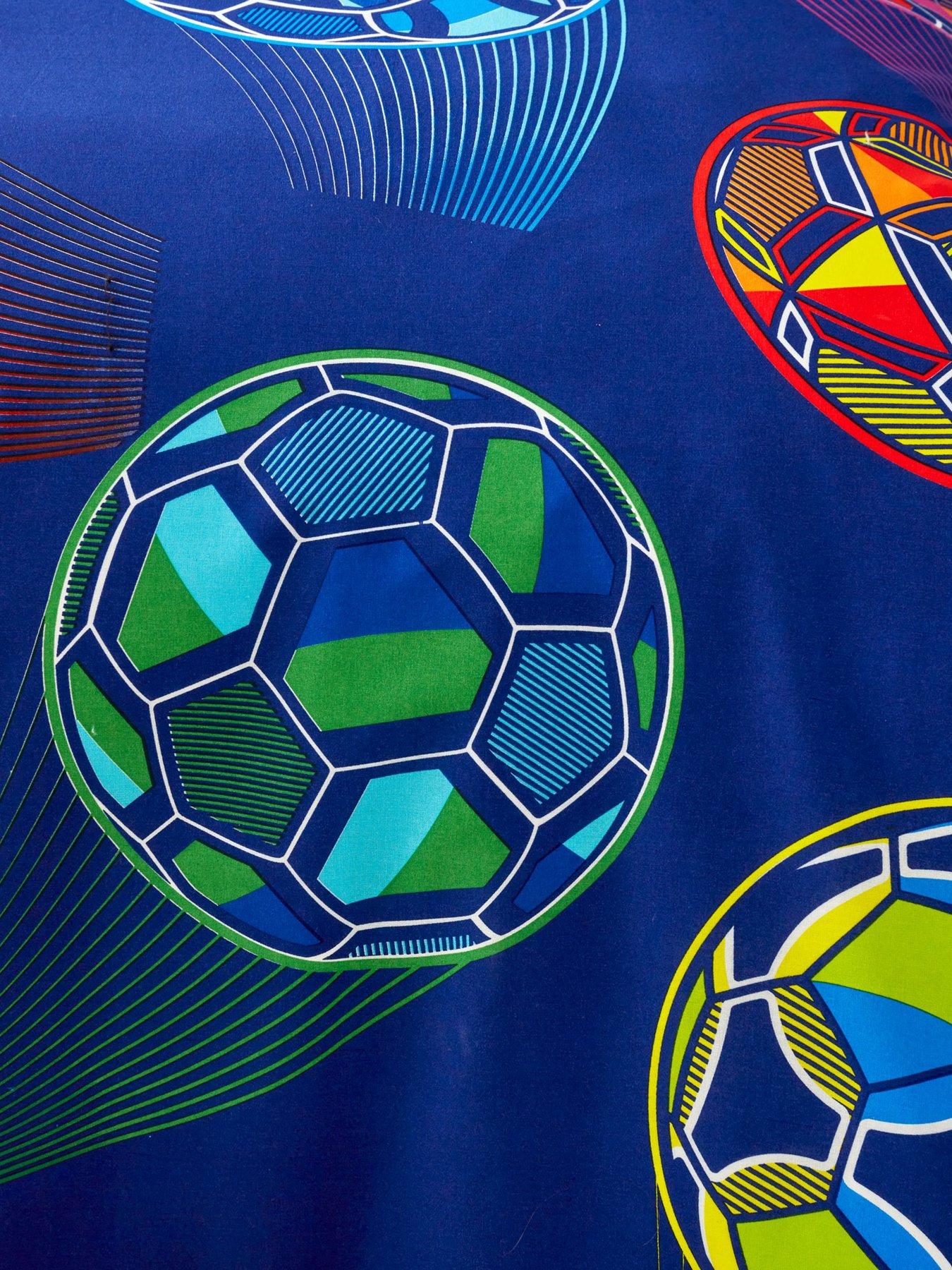 Image 6 of 6 of Catherine Lansfield Bright Football Reversible Duvet Cover Set