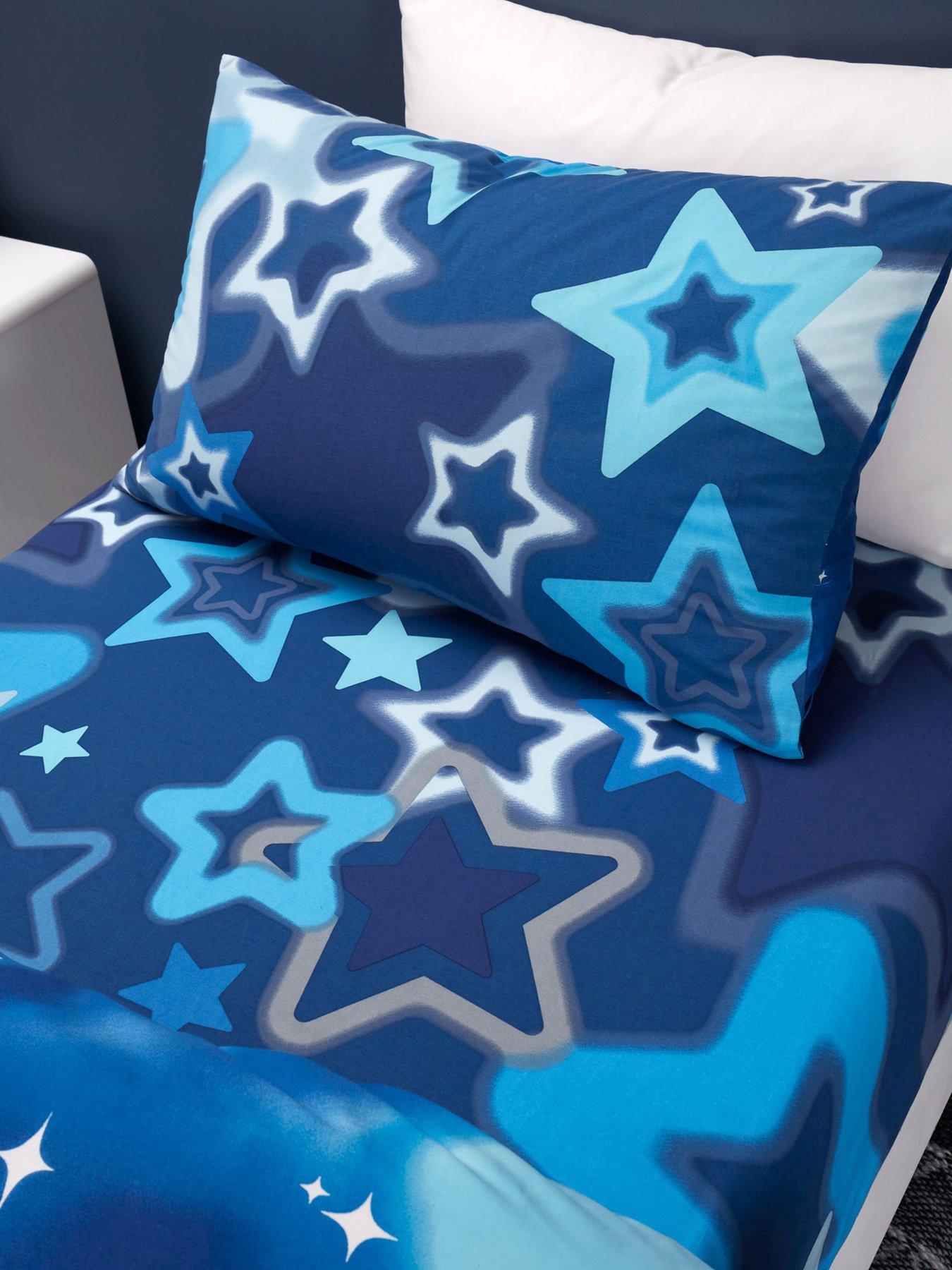 Product photograph of Catherine Lansfield Ombre Stars Fitted Sheet from very.co.uk