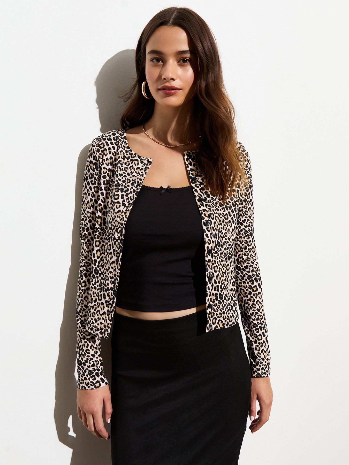 New Look Brown Leopard Print Cardigan Very