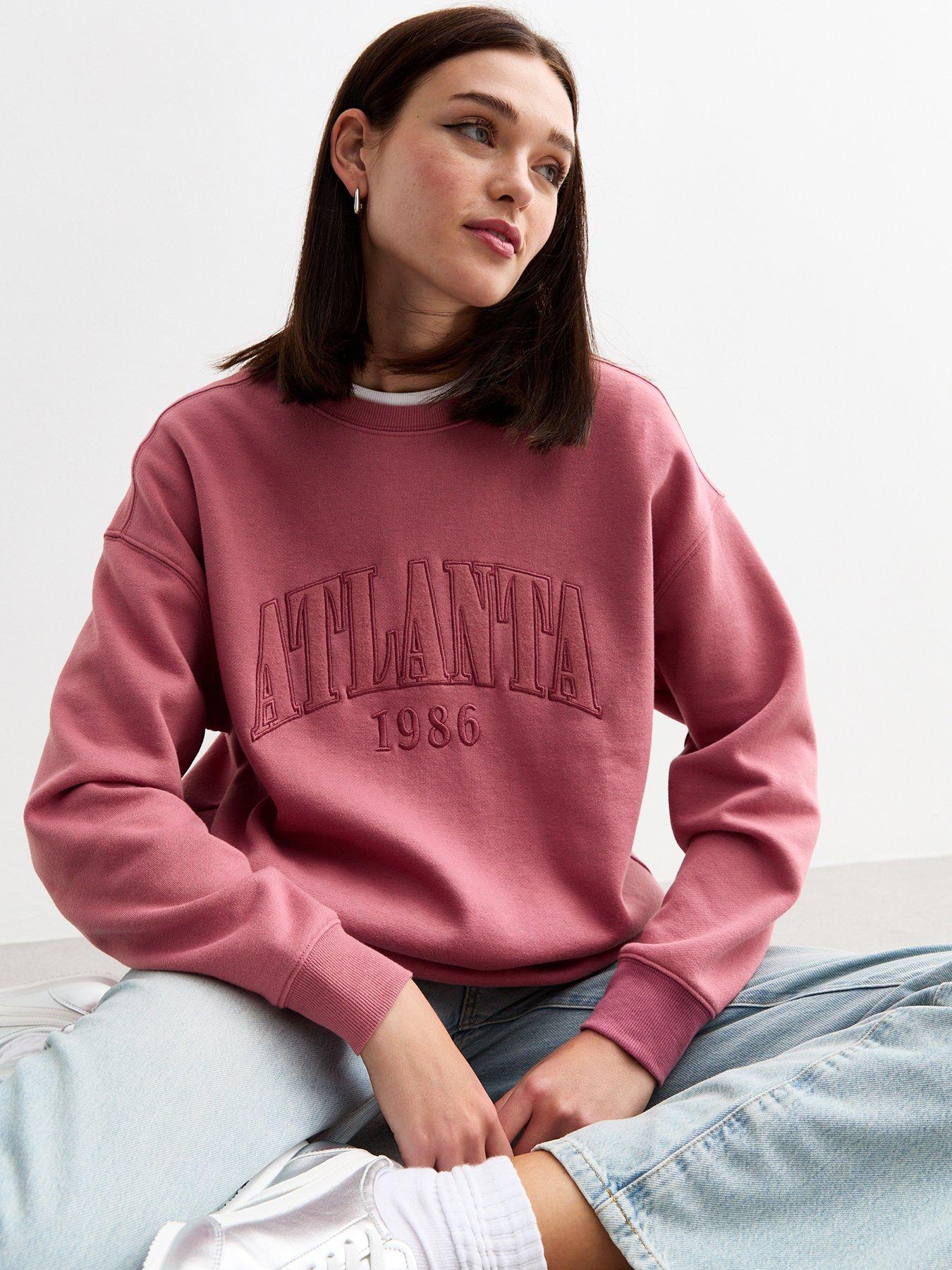 New look pink sweatshirt online