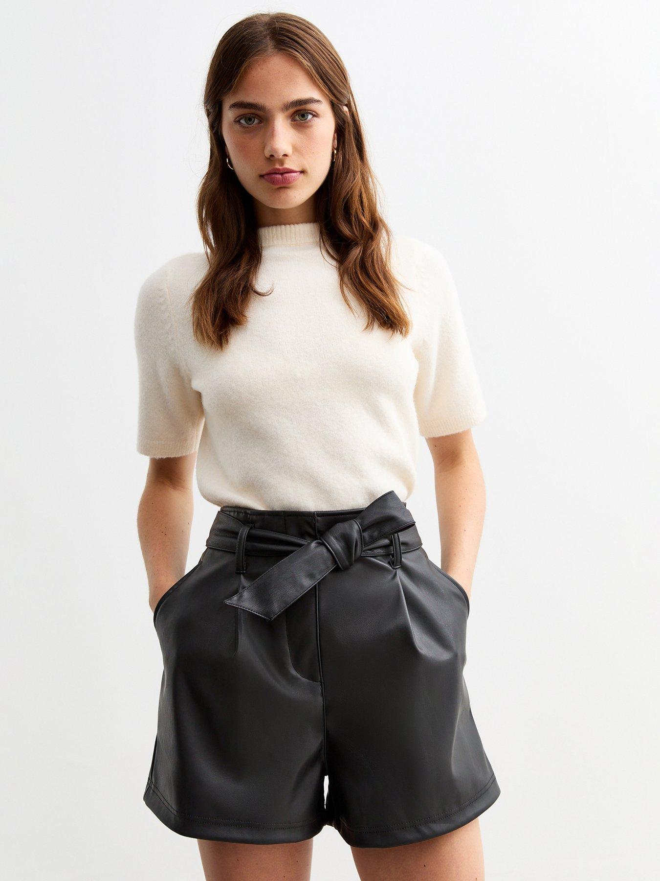 Black Tailored Shorts Womens Tailored Shorts at Very