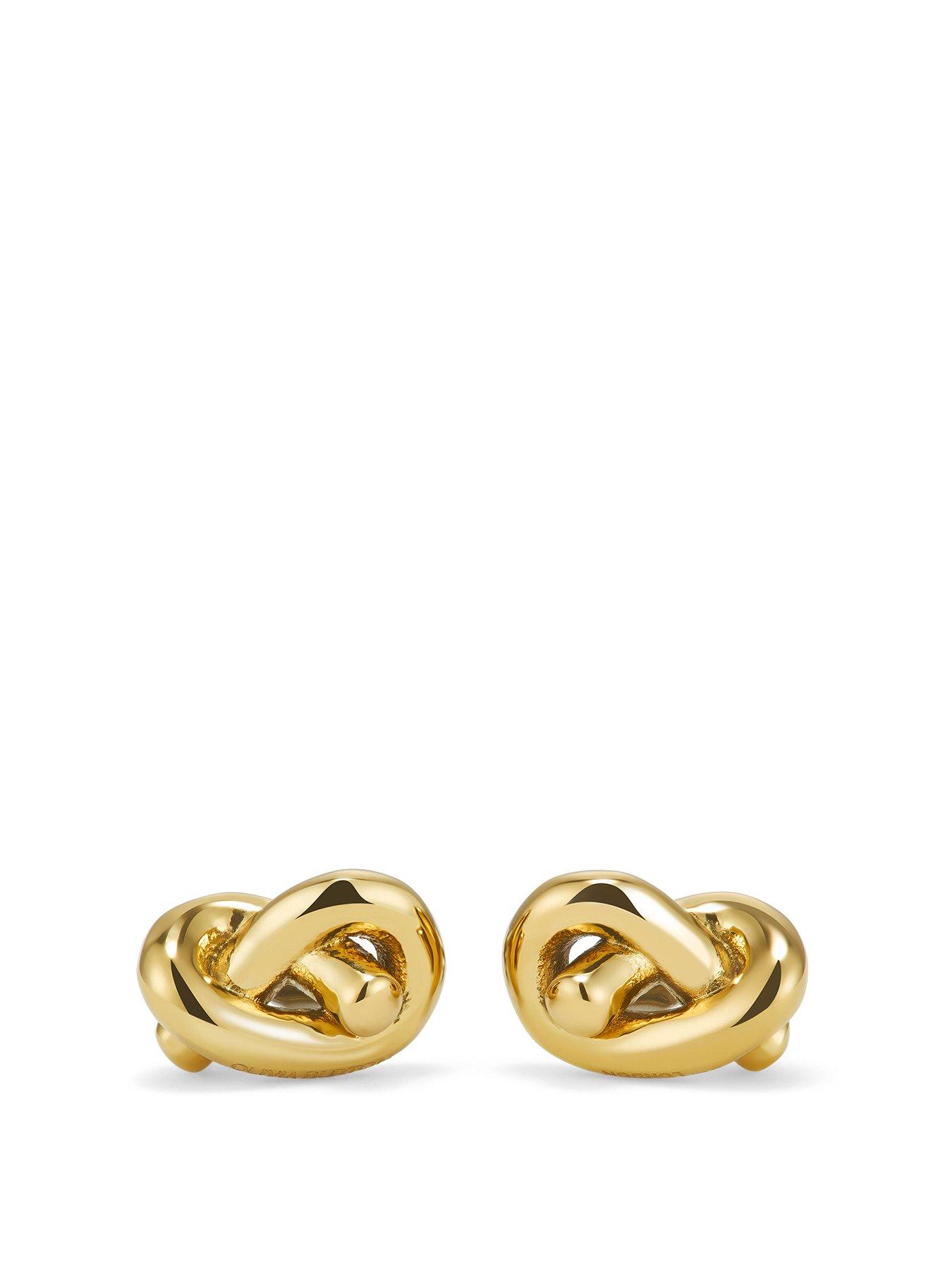 Product photograph of Olivia Burton Lovers Knot Gold Ip Stud Earrings from very.co.uk