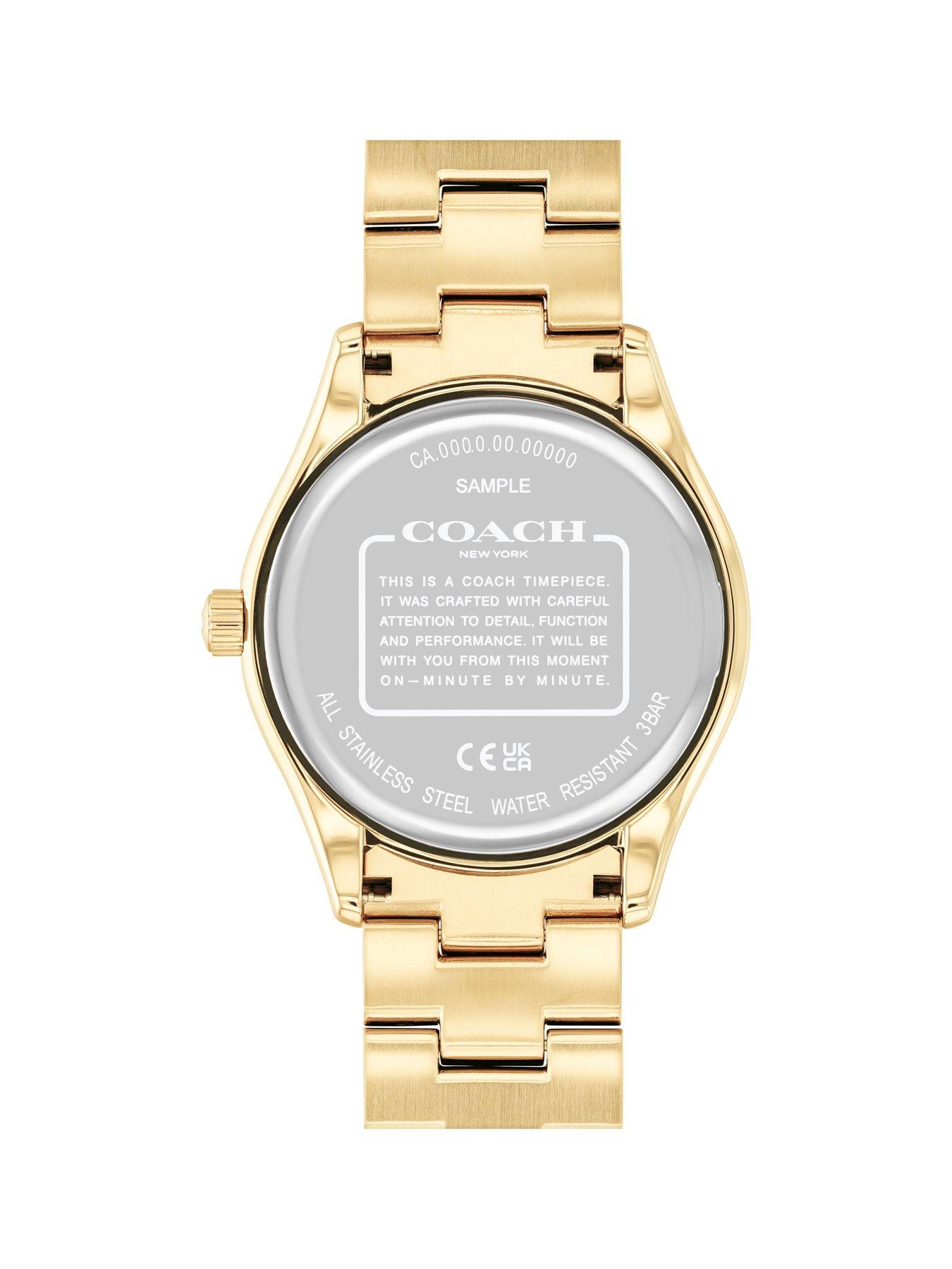 Image 3 of 5 of COACH Ladies Brooks Gold IP Bracelet Watch