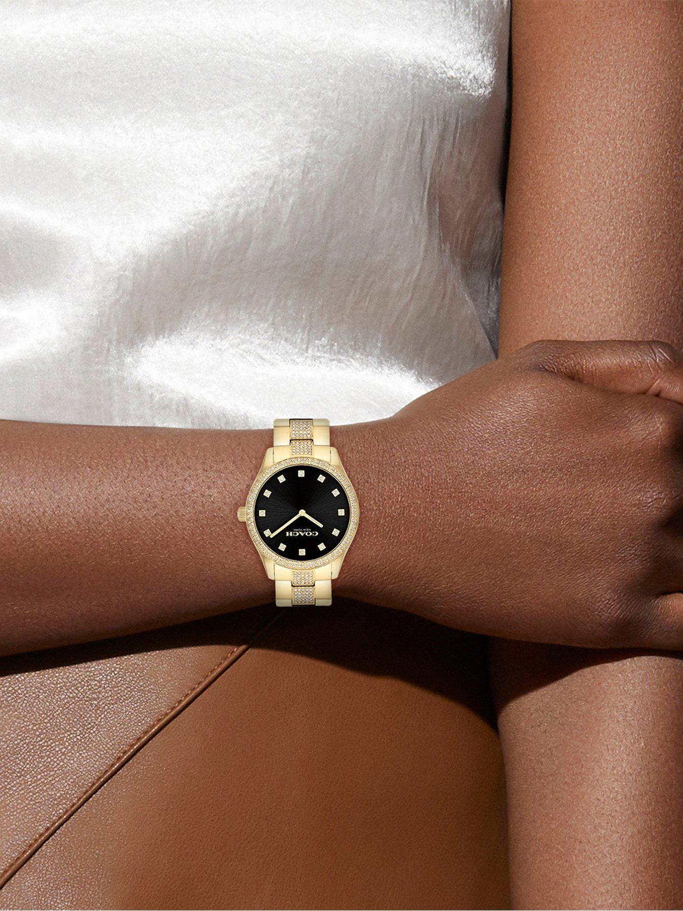 Image 4 of 5 of COACH Ladies Brooks Gold IP Bracelet Watch
