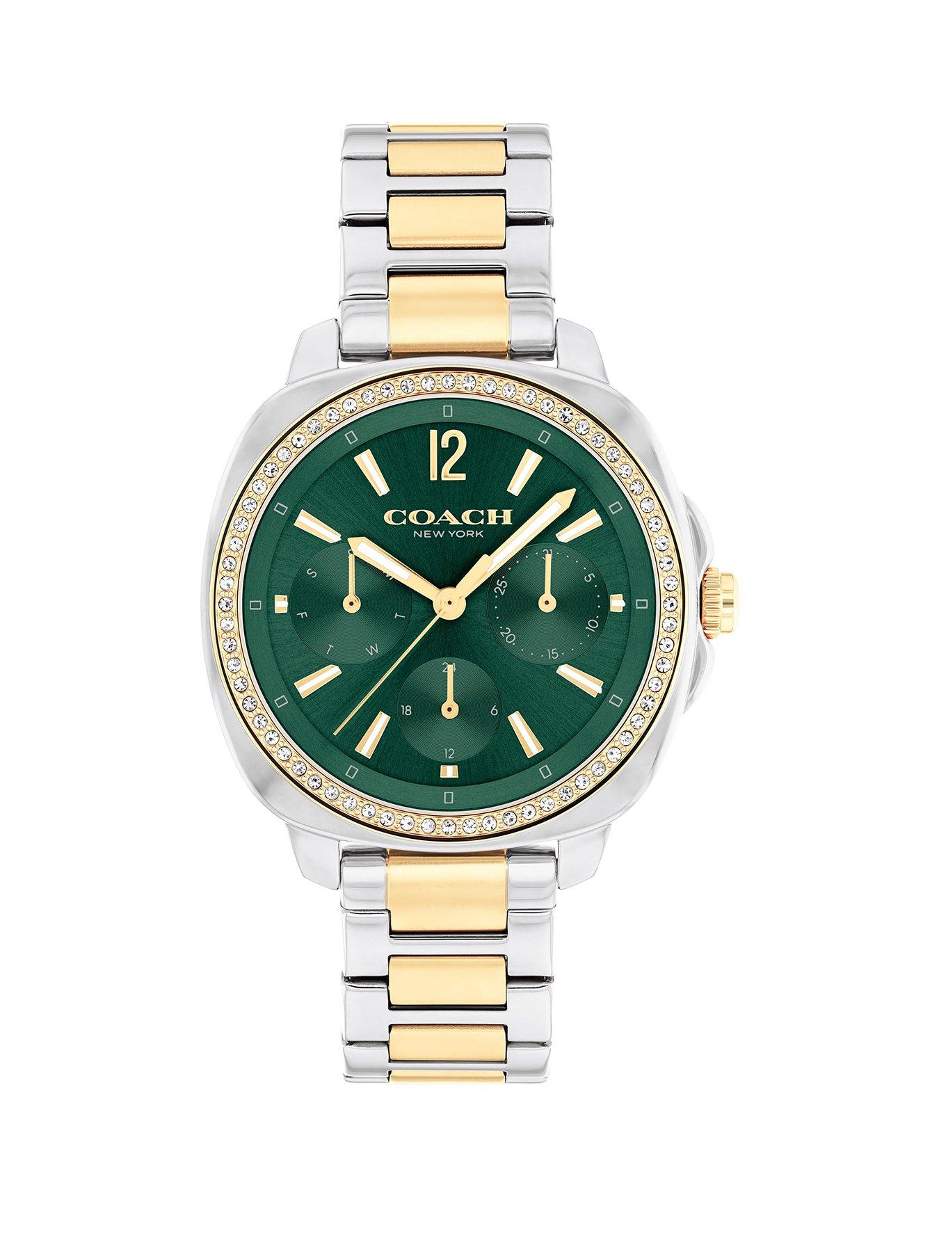 COACH Ladies Kitt Two Tone Stainless  &  Gold IP Bracelet Watch