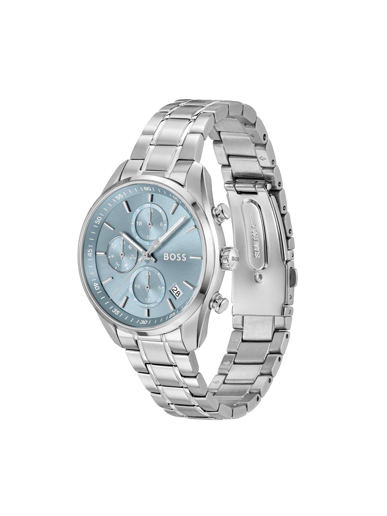 Image 2 of 8 of BOSS Ladies Grand Tour Multifunction Watch with Light Blue Dial