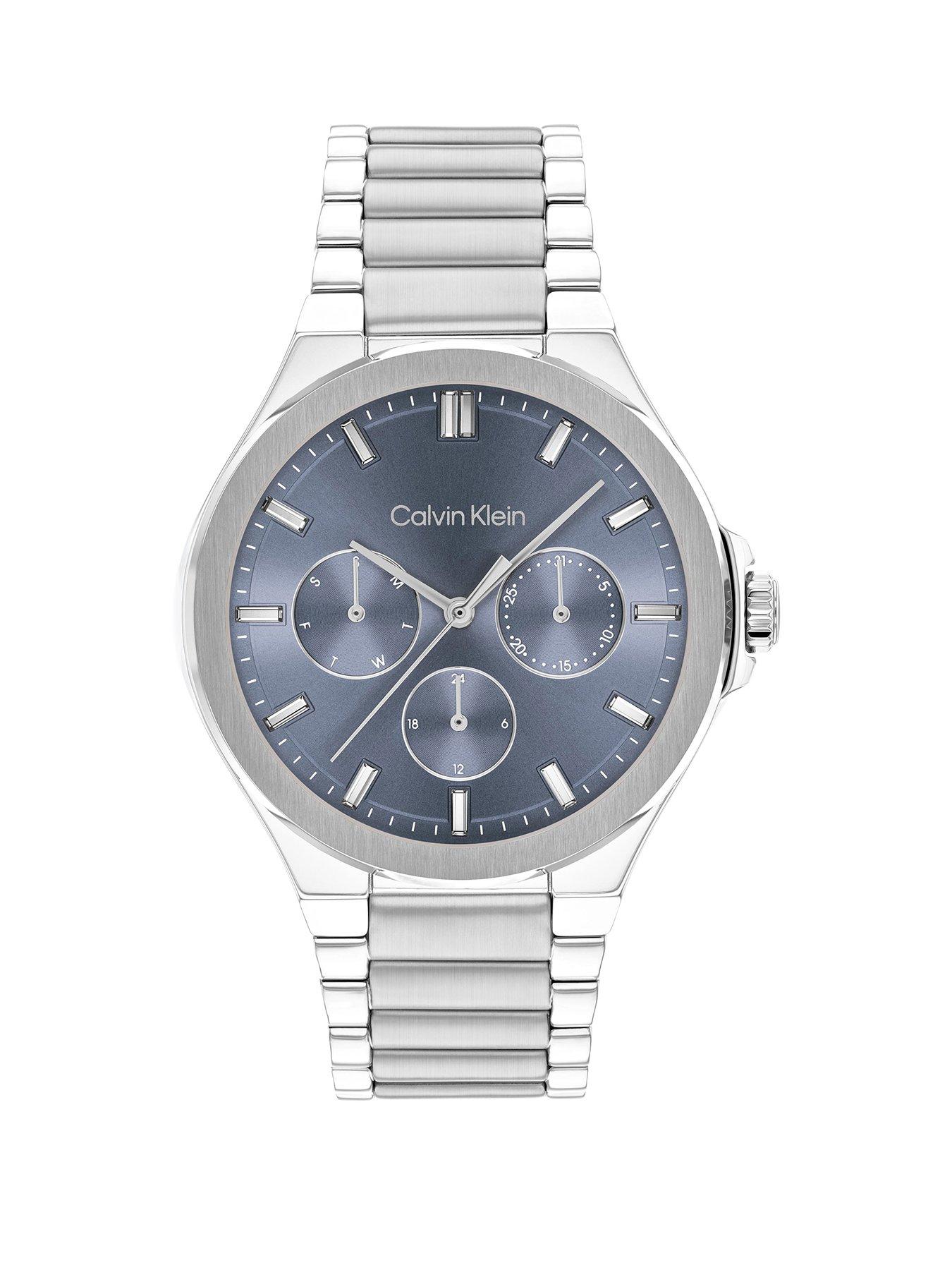 Product photograph of Calvin Klein Womens Calvin Klein Stainless Steel Bracelet Watch from very.co.uk