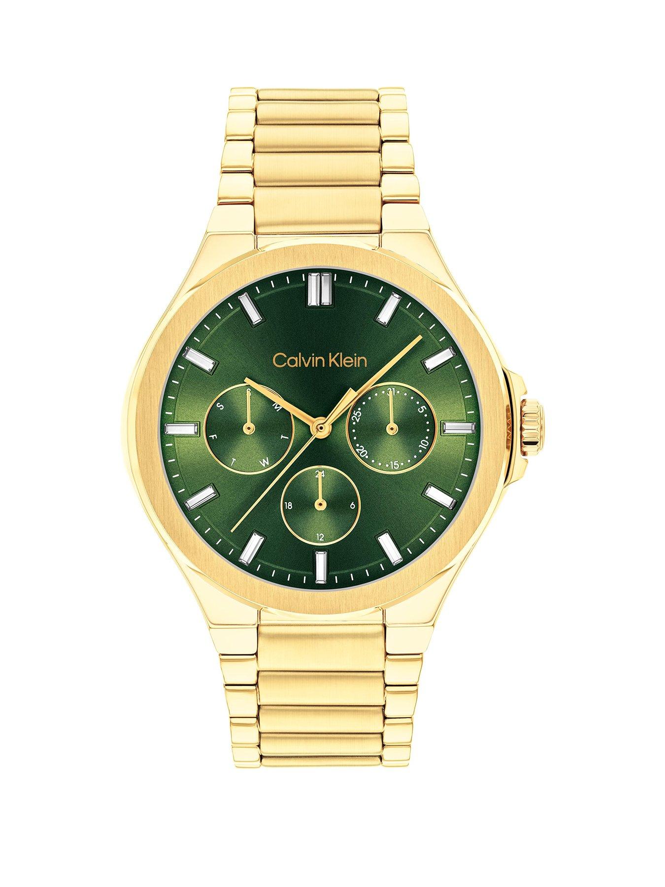 undefined Womens Calvin Klein gold plated bracelet watch