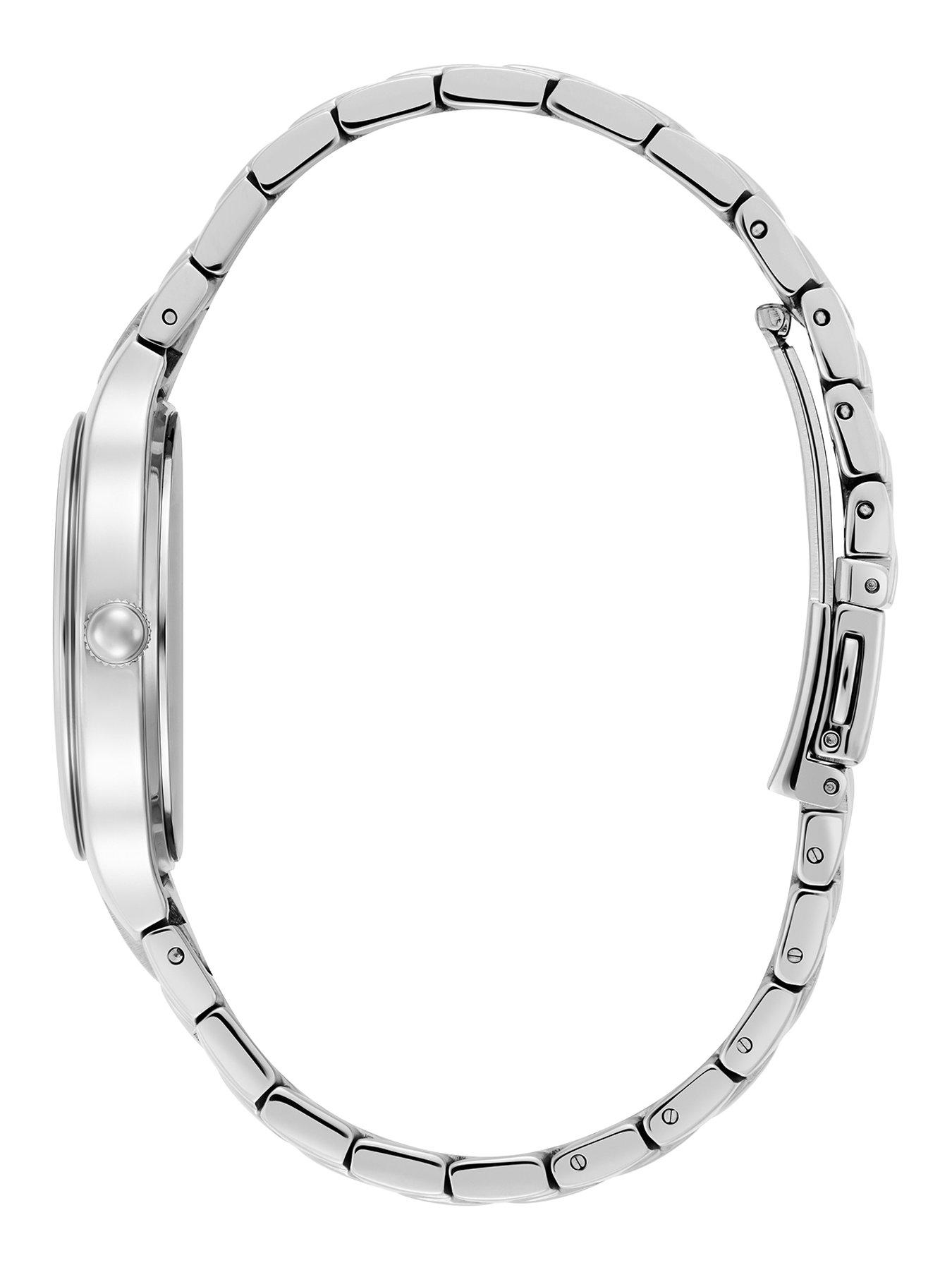 Image 4 of 7 of Olivia Burton 34mm Stainless Steel Crystal Detail Watch