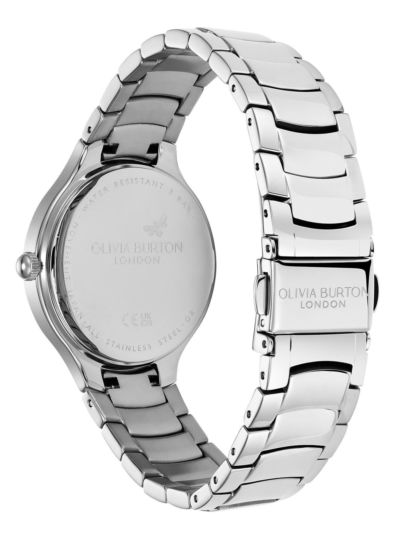 Image 5 of 7 of Olivia Burton 34mm Stainless Steel Crystal Detail Watch