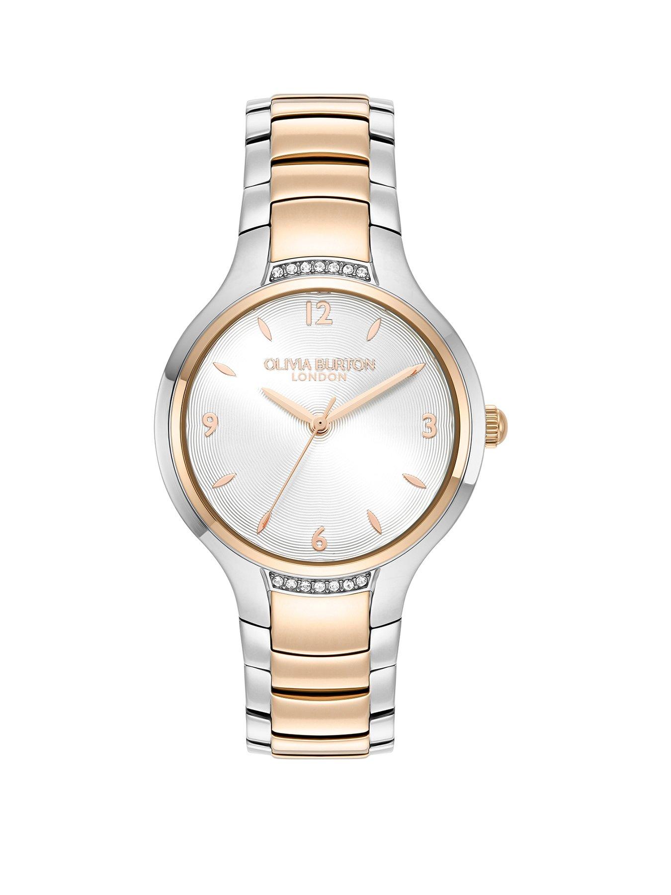 Product photograph of Olivia Burton 34mm Stainless Steel Amp Rose Gold Watch from very.co.uk