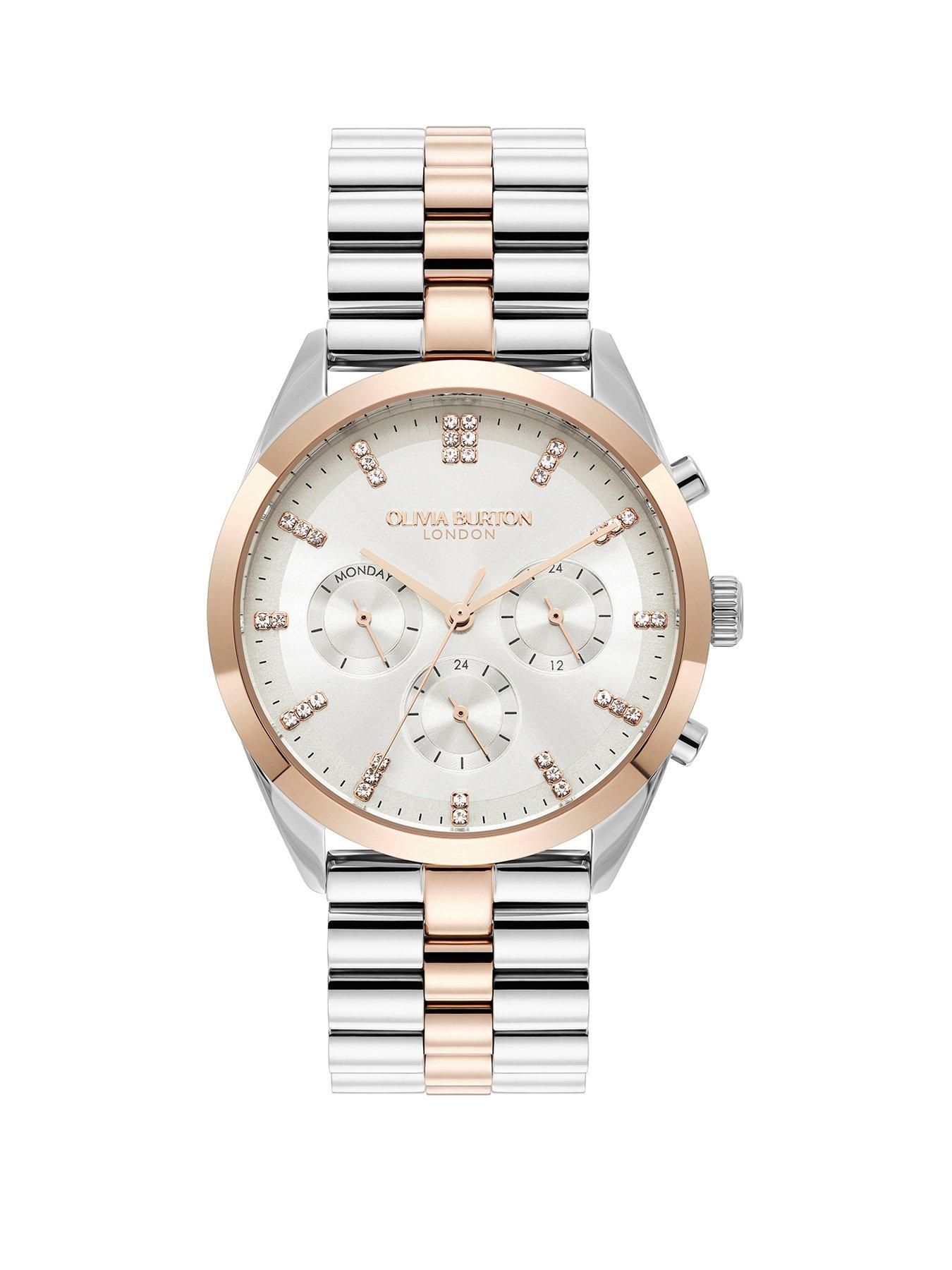 undefined 38mm City Classic Stainless Steel  &  Rose Gold Multifunction Watch