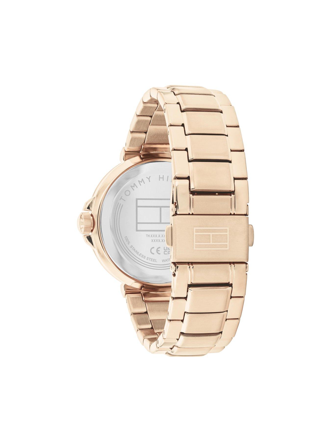 Image 3 of 6 of Tommy Hilfiger womens carnation gold IP watch