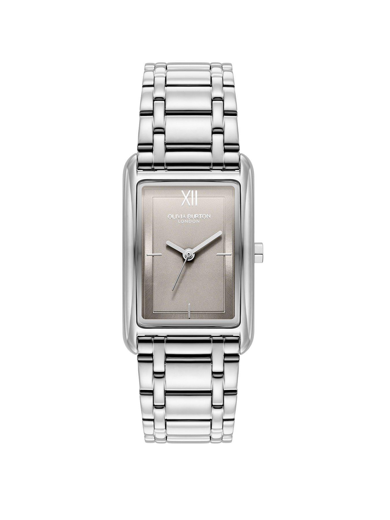 Product photograph of Olivia Burton Olivia Burton 30 Mm X 21mm Stainless Steel Link Bracelet Grove Watch from very.co.uk