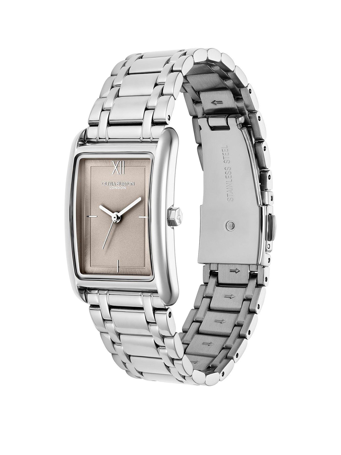 Image 2 of 7 of Olivia Burton 30 mm x 21mm Stainless Steel Link Bracelet Grove Watch