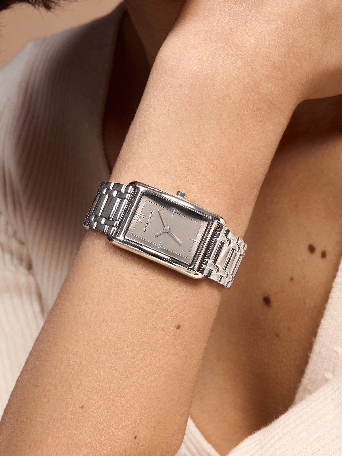 Image 3 of 7 of Olivia Burton 30 mm x 21mm Stainless Steel Link Bracelet Grove Watch