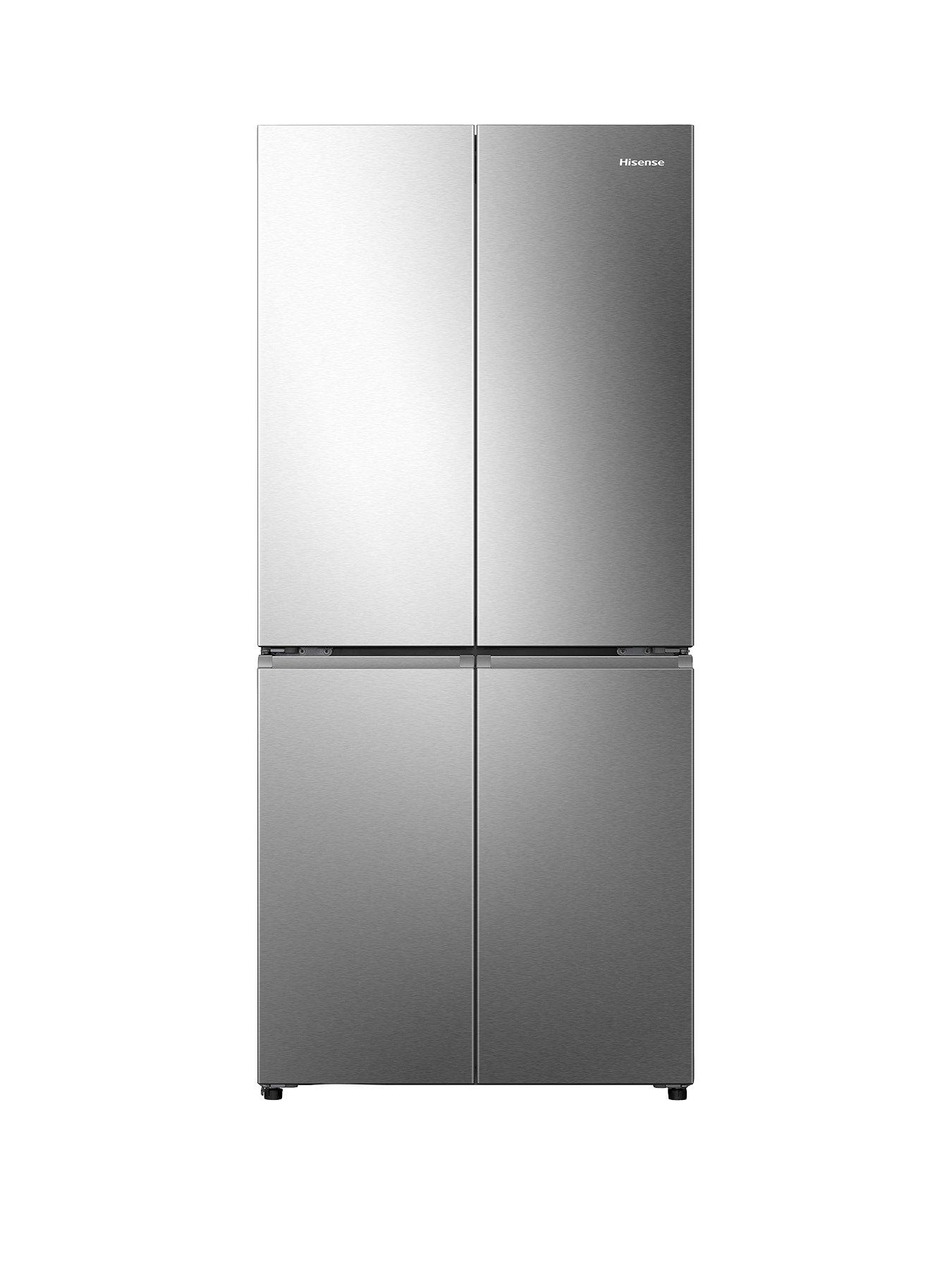 Product photograph of Hisense Rq5p470said American Fridge Freezer - Stainless Steel from very.co.uk