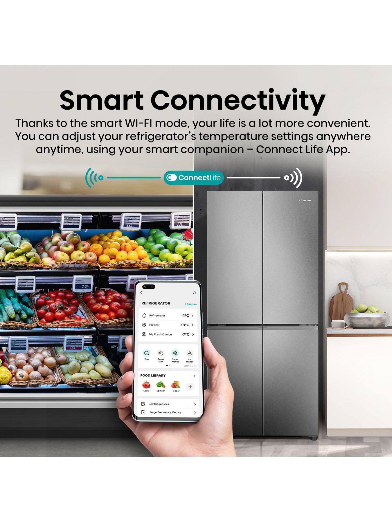 Image 5 of 7 of Hisense RQ5P470SAID American Fridge Freezer - Stainless Steel