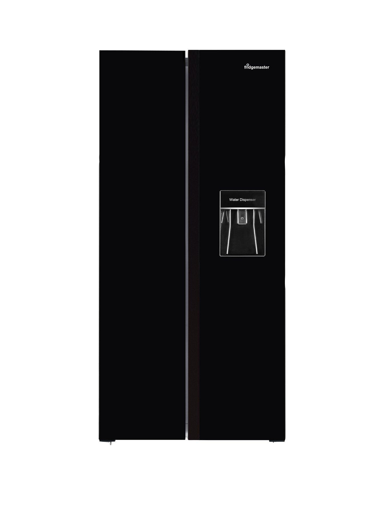 Product photograph of Fridgemaster Ms83430deb American Fridge Freezer - Black from very.co.uk