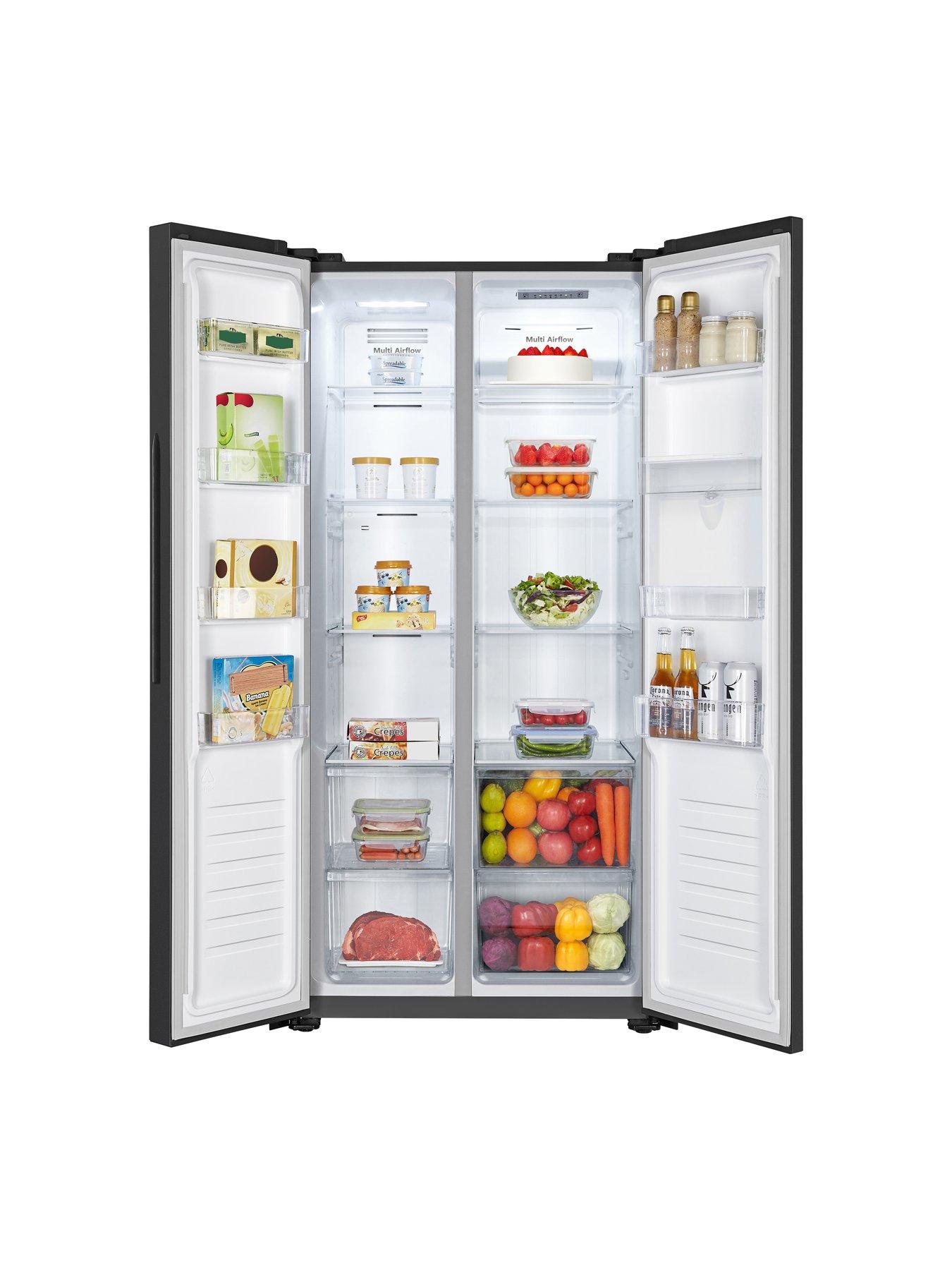 Image 6 of 7 of Fridgemaster MS83430DEB American Fridge Freezer - Black