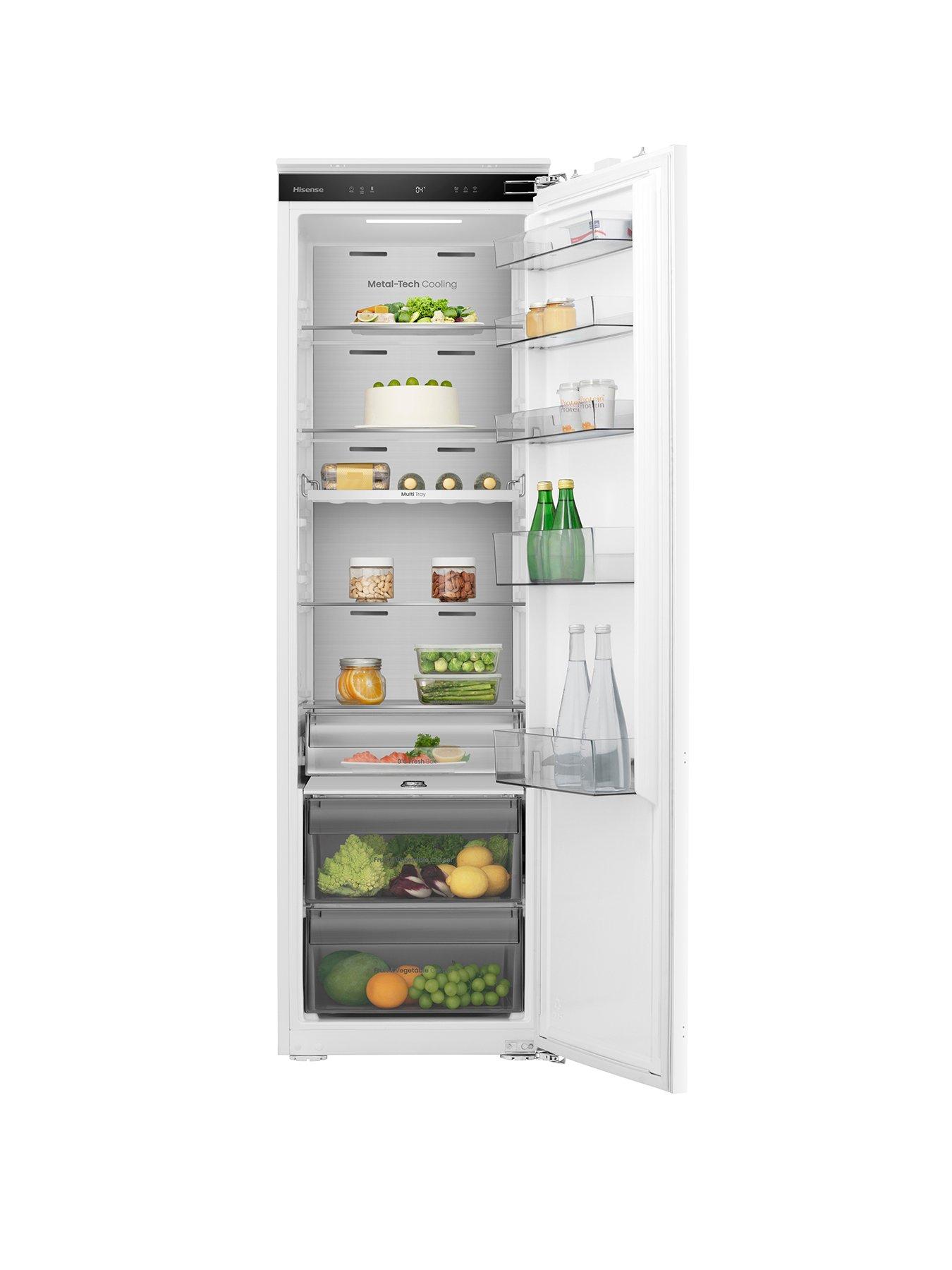 Hisense RL3B303SAWE 54cm Wide Integrated Total No Frost Fridge with Fixed Hinge - White