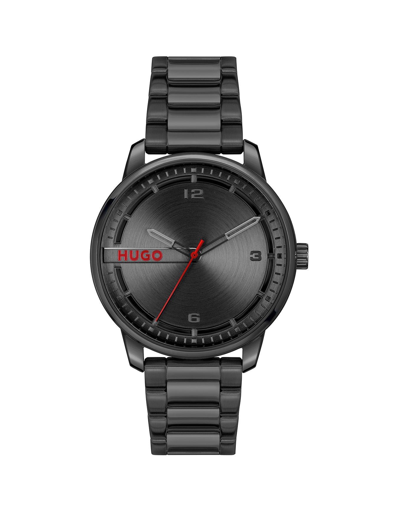 undefined Gents #STAMP Black IP Bracelet Watch