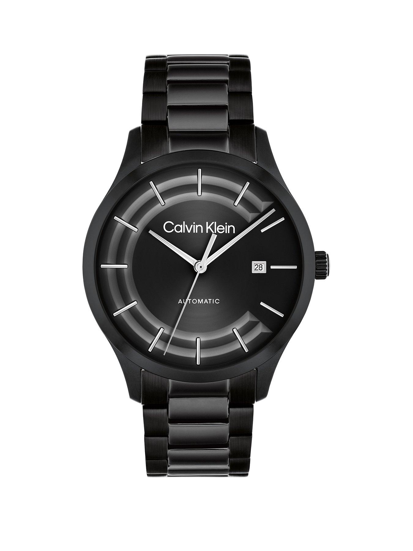 Calvin Klein Mens Black IP automatic watch