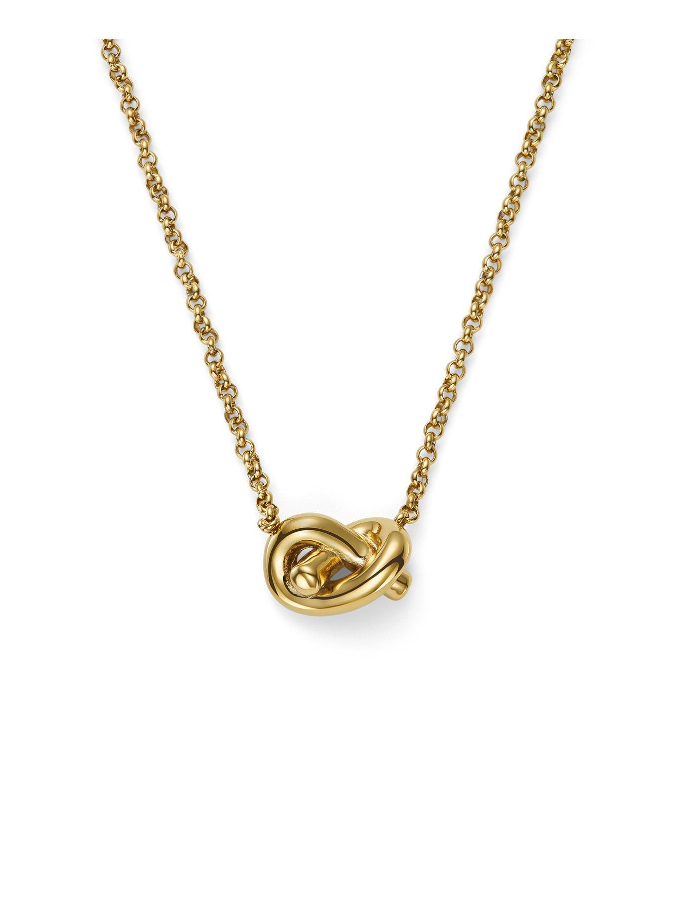 Olivia Burton Lovers Knot Gold IP Necklace