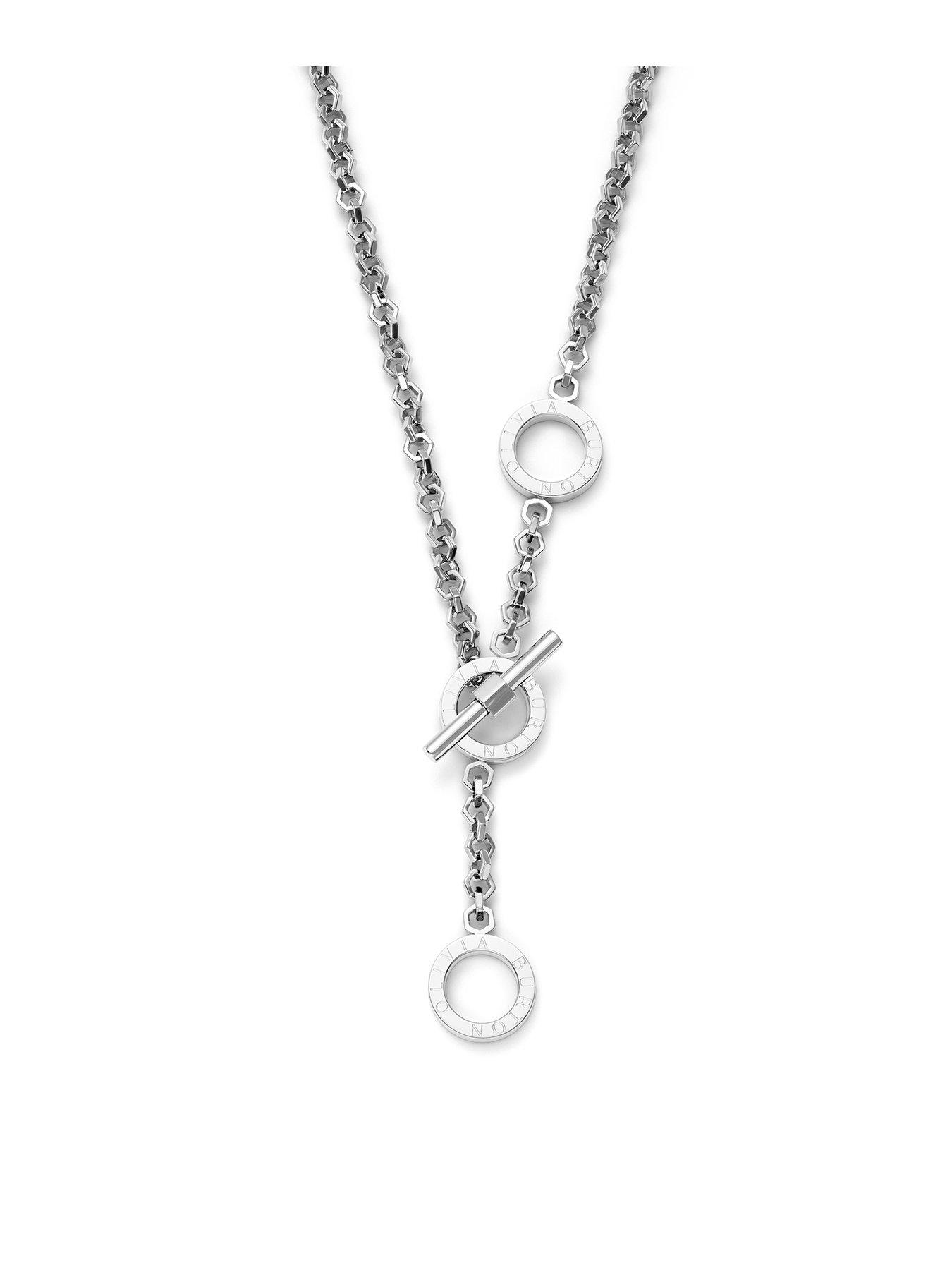 undefined Honeycomb Toggle Stainless Steel Necklace