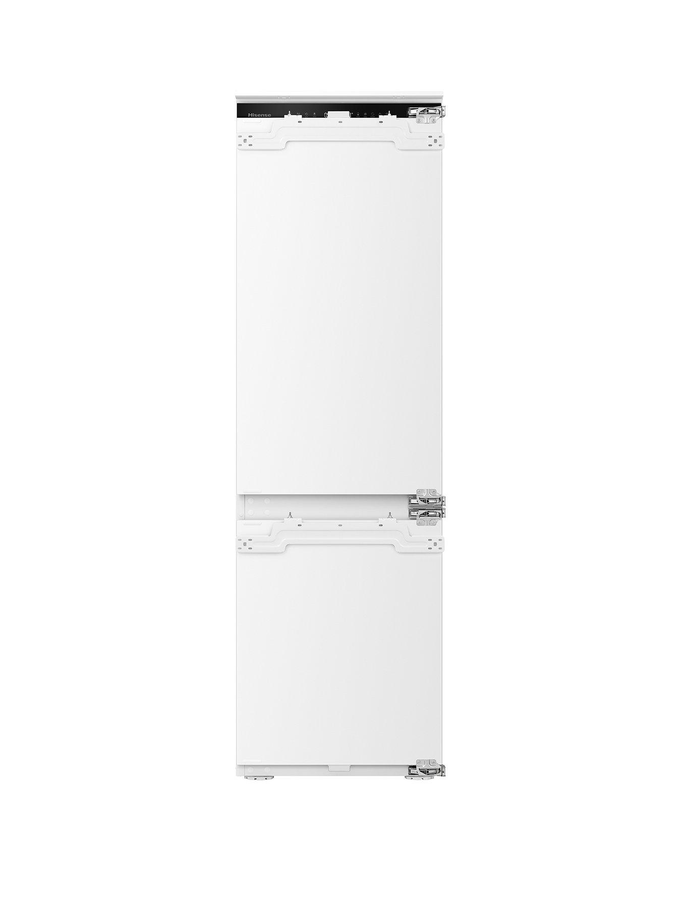 Product photograph of Hisense Rb3b250sawe Integrated 60 40 Total No Frost Fridge Freezer Fixed Hinge - White from very.co.uk