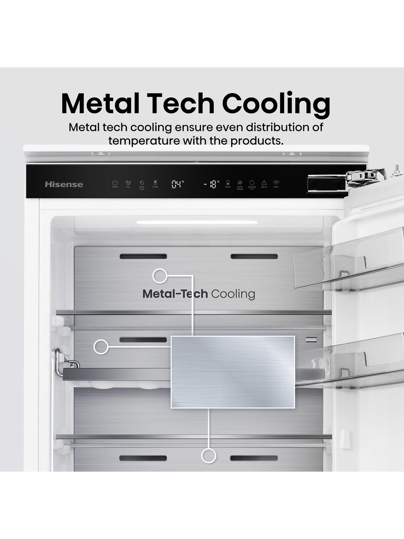 Image 5 of 8 of Hisense RB3B250SAWE Integrated 60/40 Total No Frost Fridge Freezer, Fixed Hinge - White