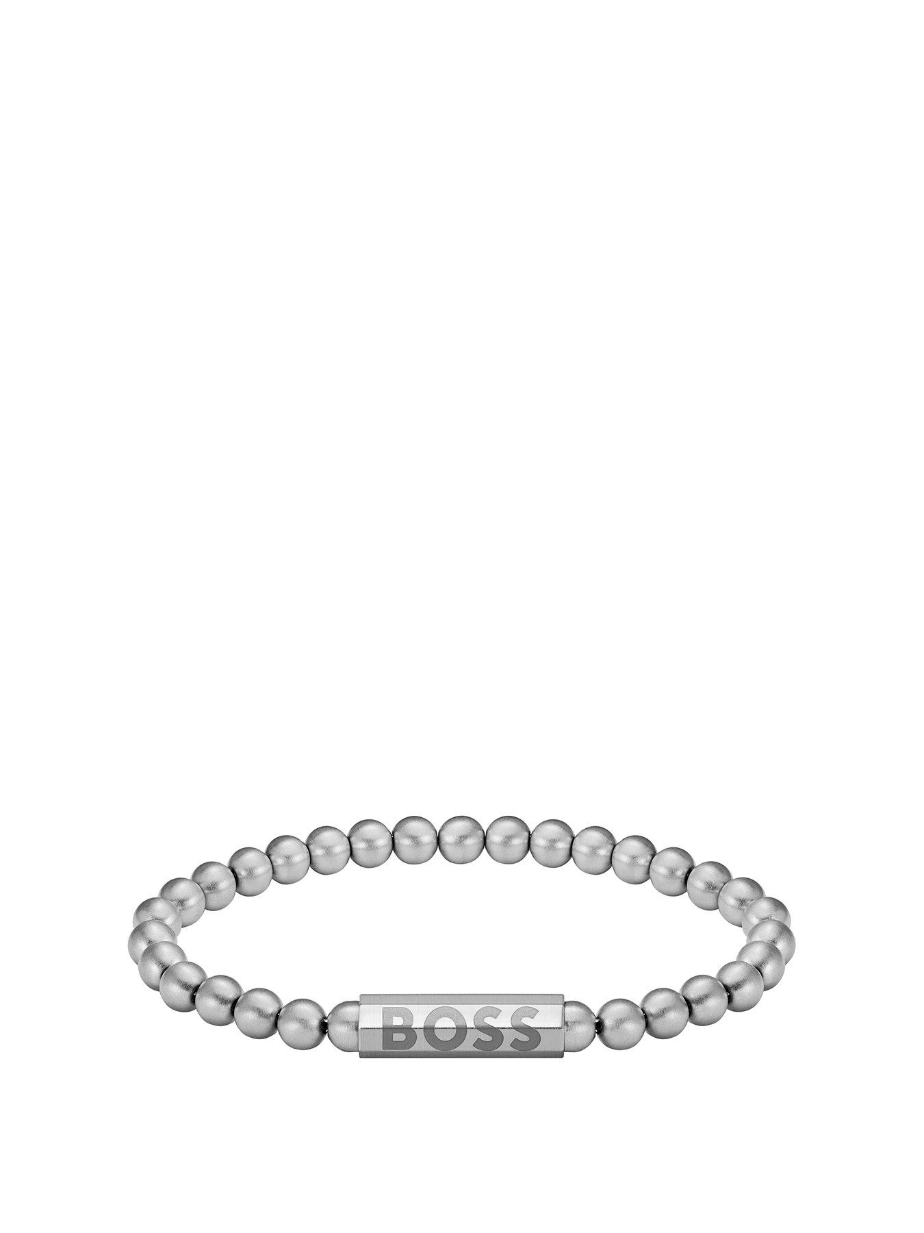 BOSS Gents Sphere Metal Bead Bracelet