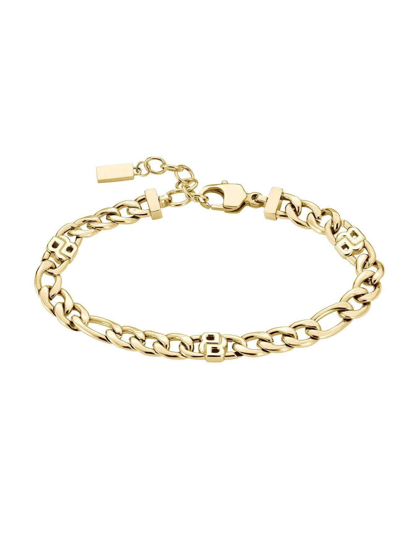 Image 2 of 5 of BOSS Ladies Double B Gold IP Infinite Bracelet