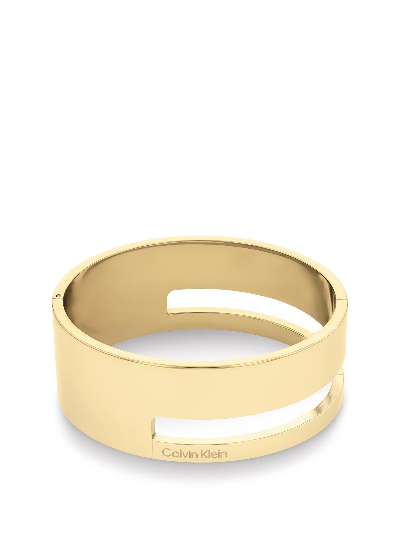 undefined Womens Calvin Klein gold plated bangle
