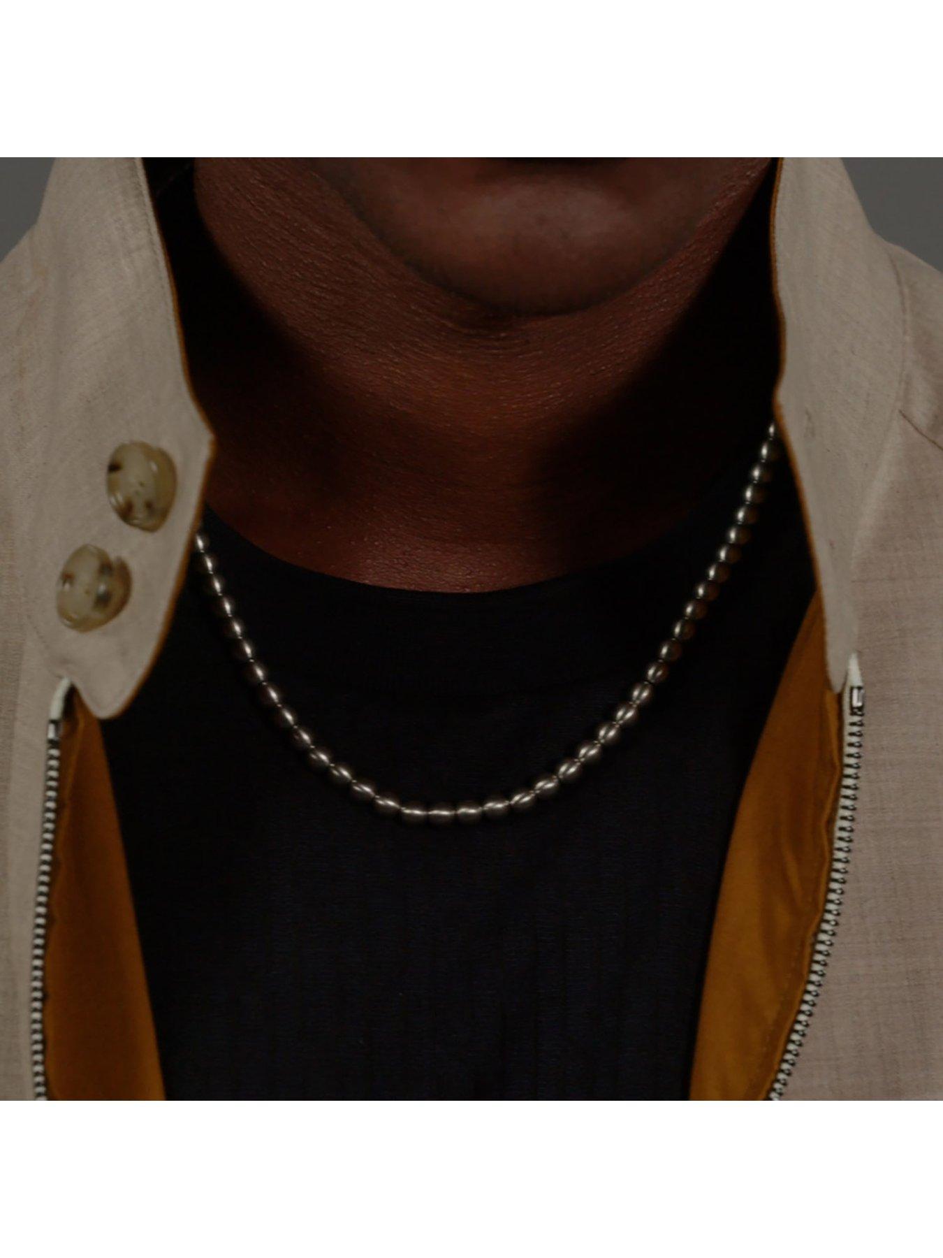 Image 4 of 6 of BOSS Gents Sphere Metal Bead Necklace
