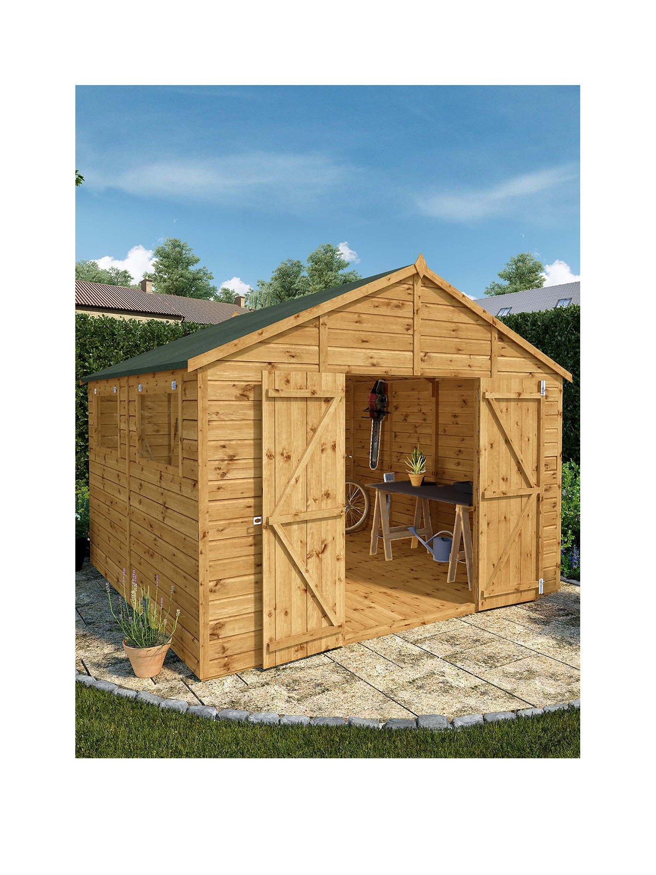 Product photograph of Mercia 10 X 10 Premium Shiplap Apex Workshop from very.co.uk