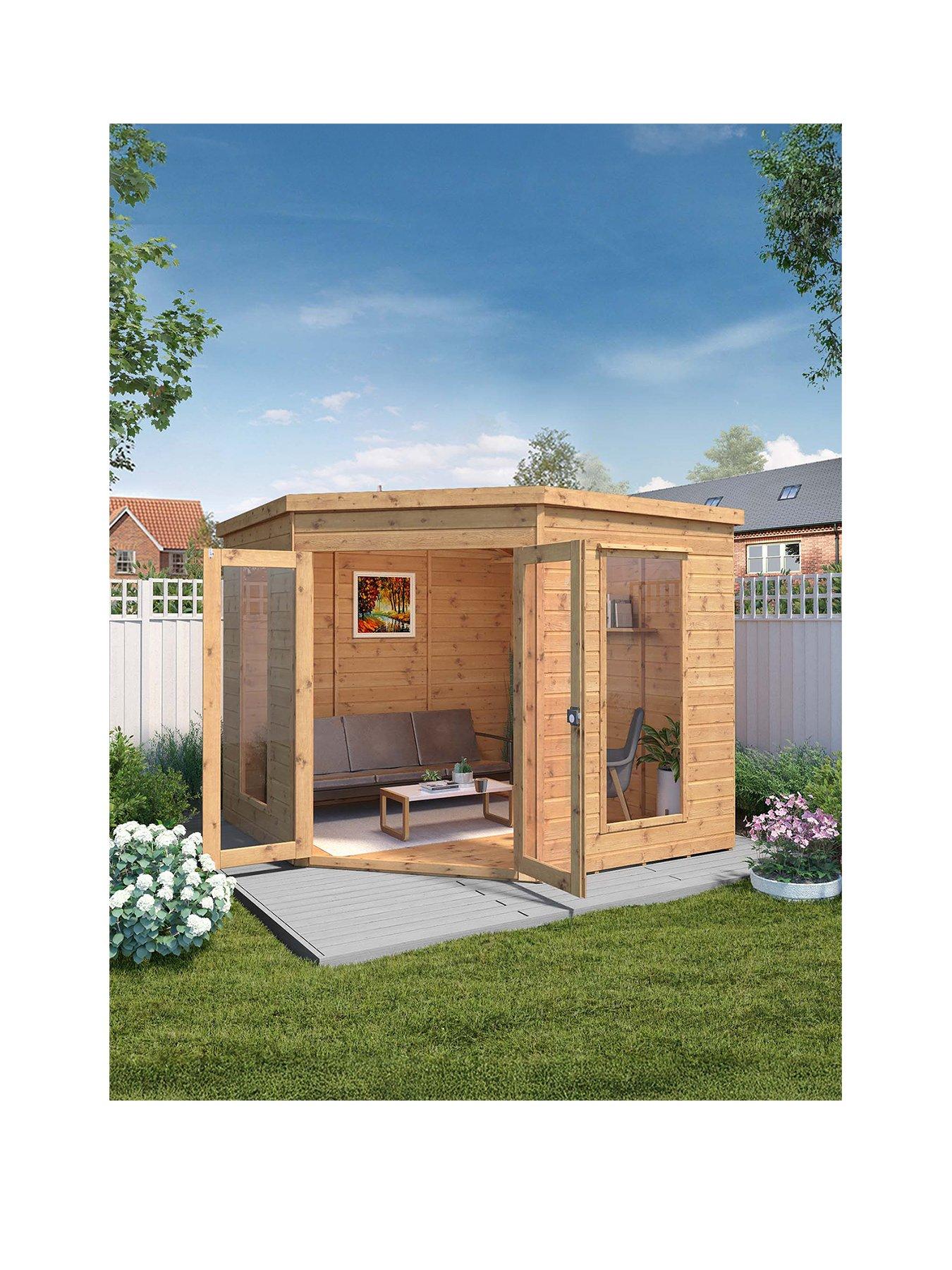 MERCIA 8 x 8 Premium Corner Summerhouse - PEFC Certified
