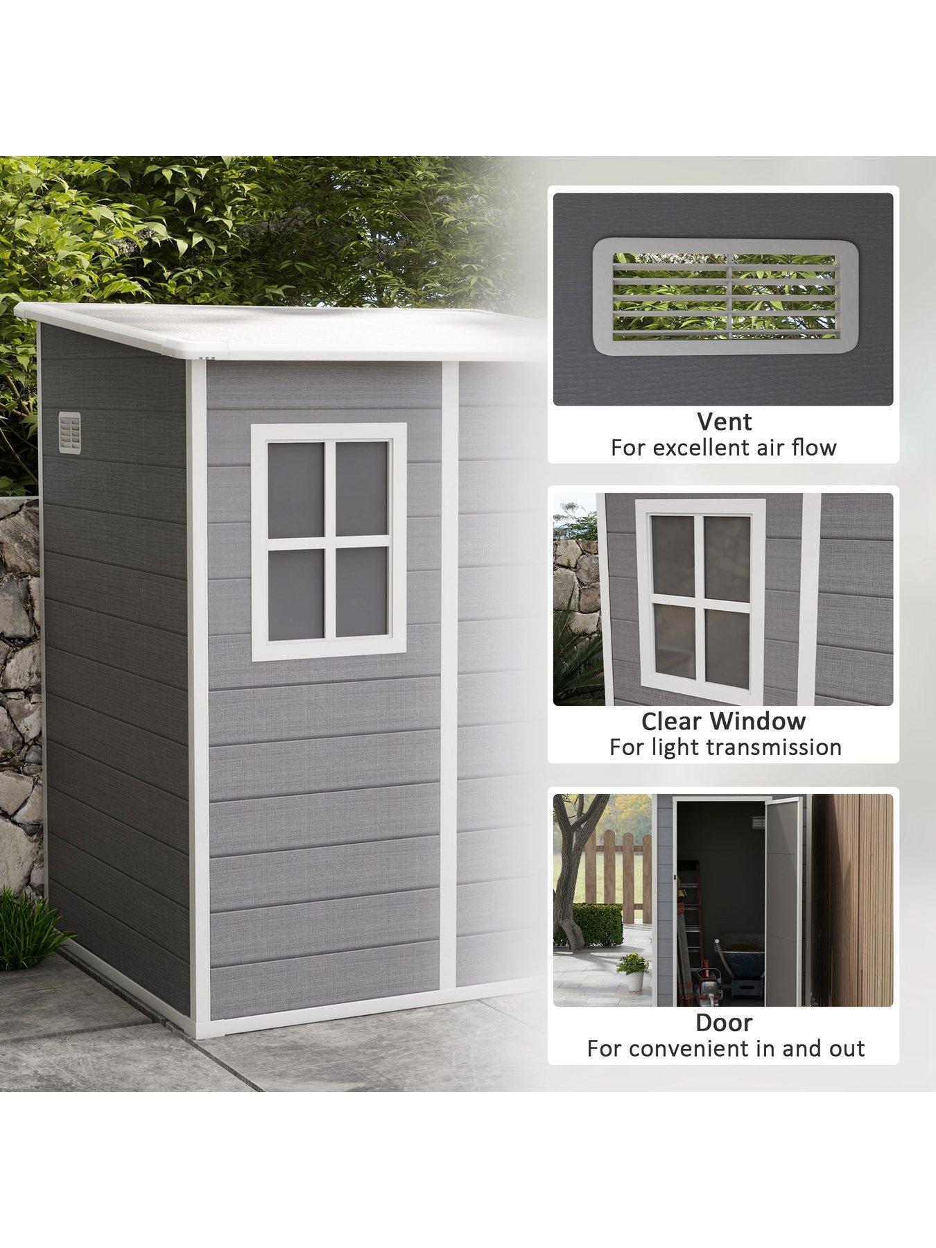 Image 5 of 7 of OutSunny 4ft x5ft Lean to Shed with Window