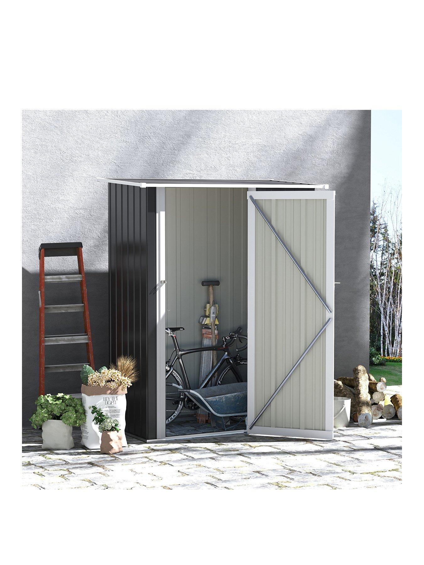 undefined 5 x 3ft Outdoor Storage Shed with Lockable Door