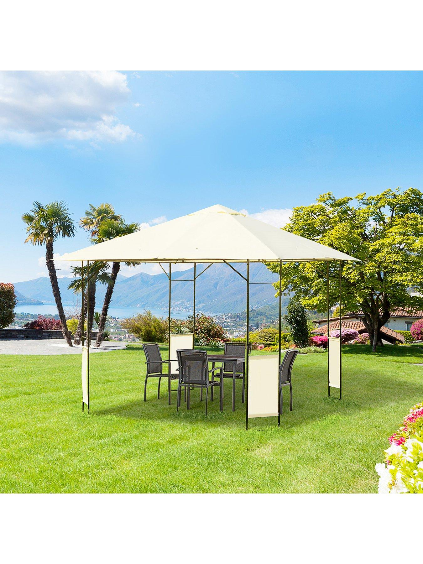 Product photograph of Outsunny Gazebo 3m X3m from very.co.uk