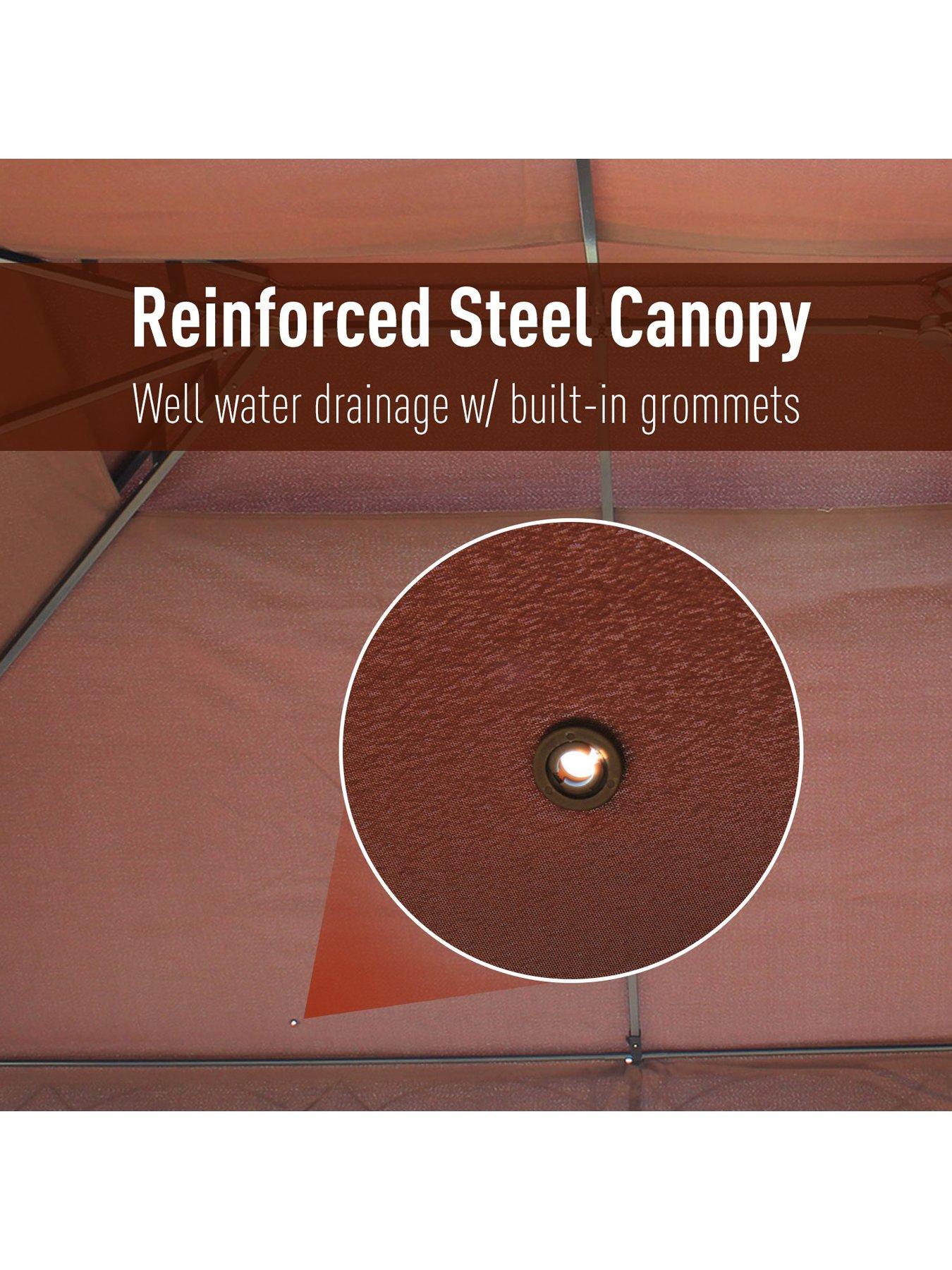 Image 6 of 7 of OutSunny Gazebo 3m x 3m with curtains