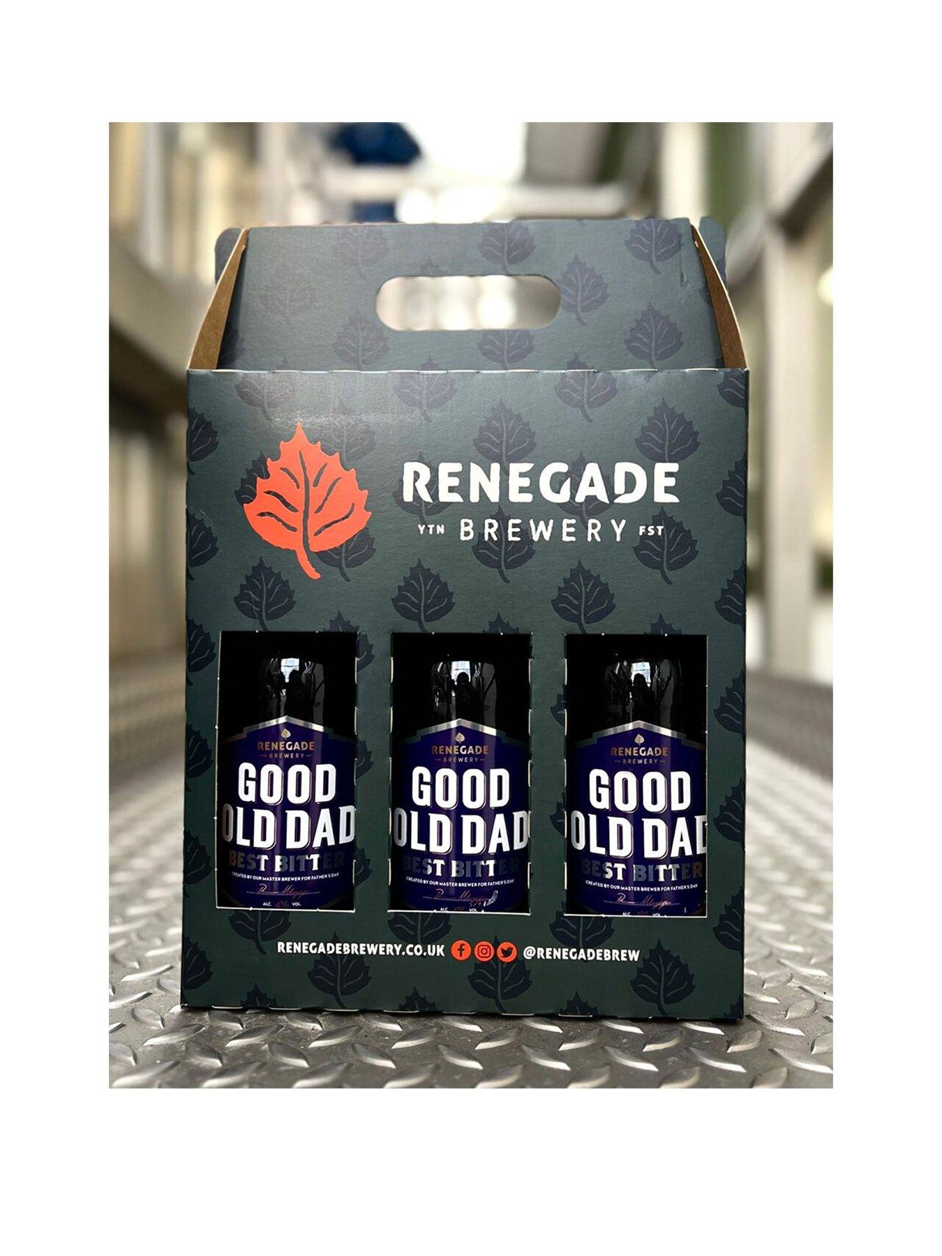 Product photograph of Renegade Good Old Dad 3 Bottle Beer Gift Set from very.co.uk