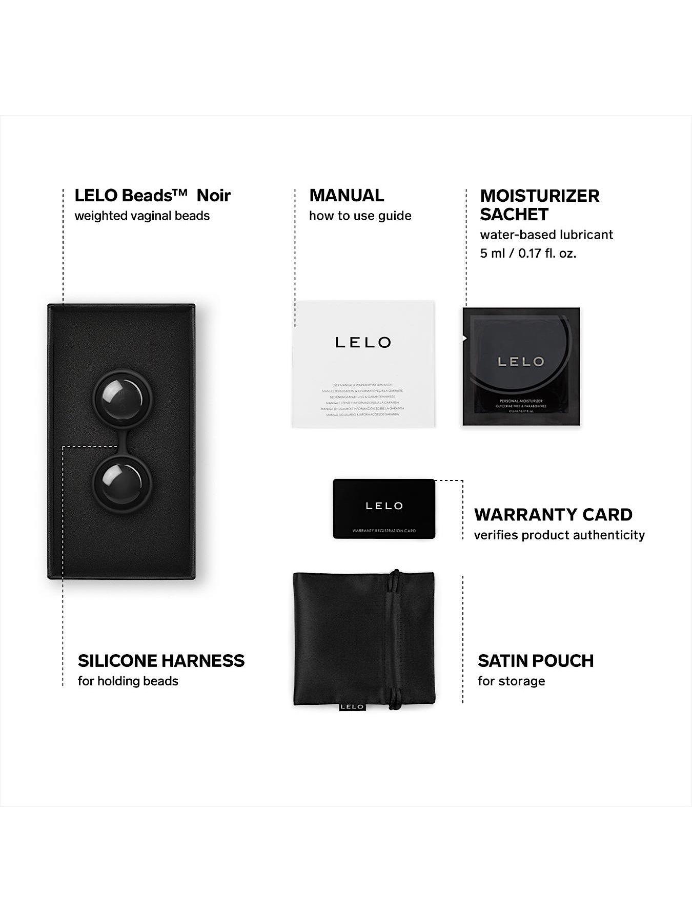 Lelo LUNA BEAD NOIR - Sensual Pleasures & Fitness Combined