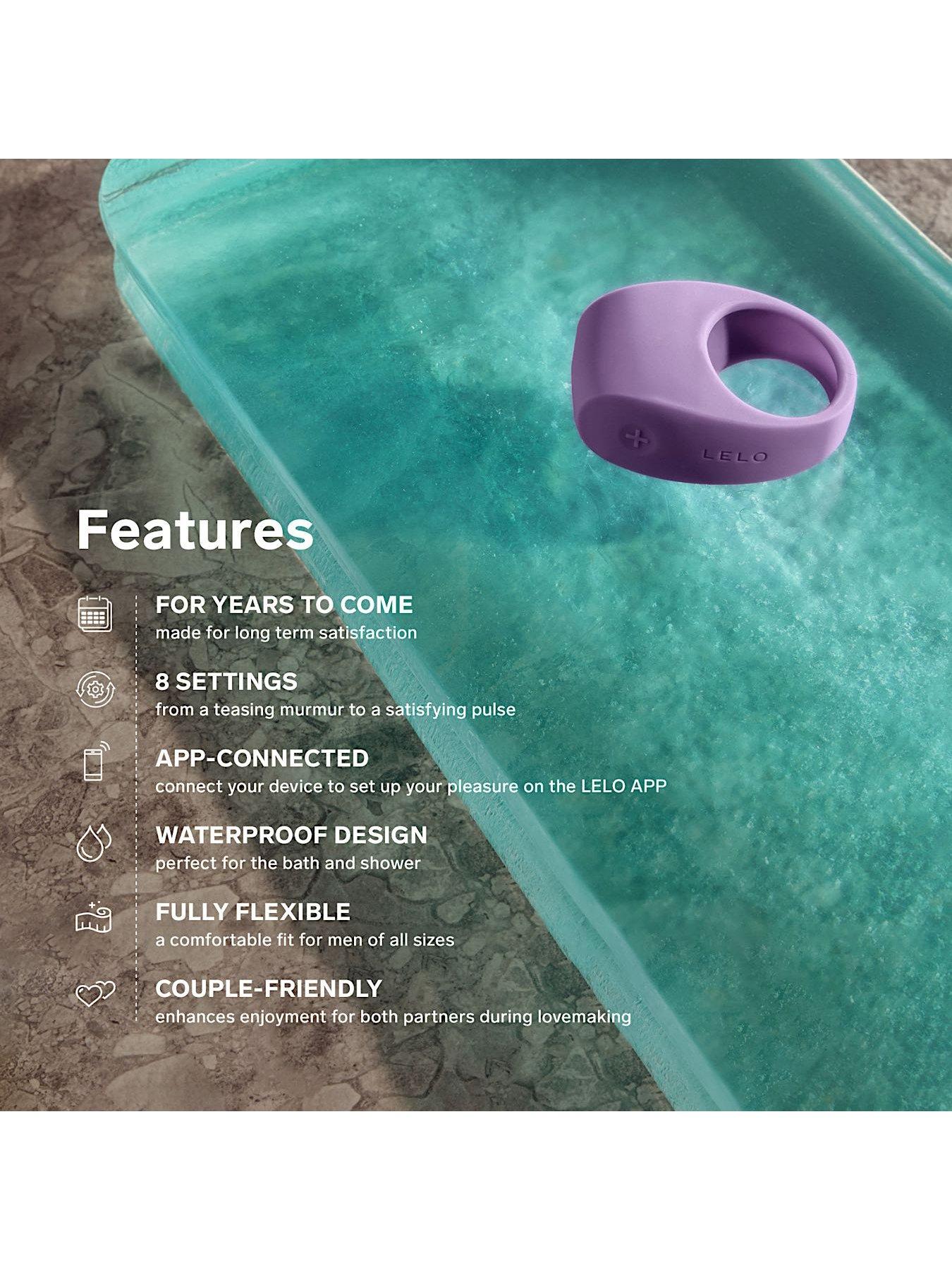 Image 4 of 7 of Lelo TOR 3&nbsp;Vibrating Couples Ring (Violet Dusk)