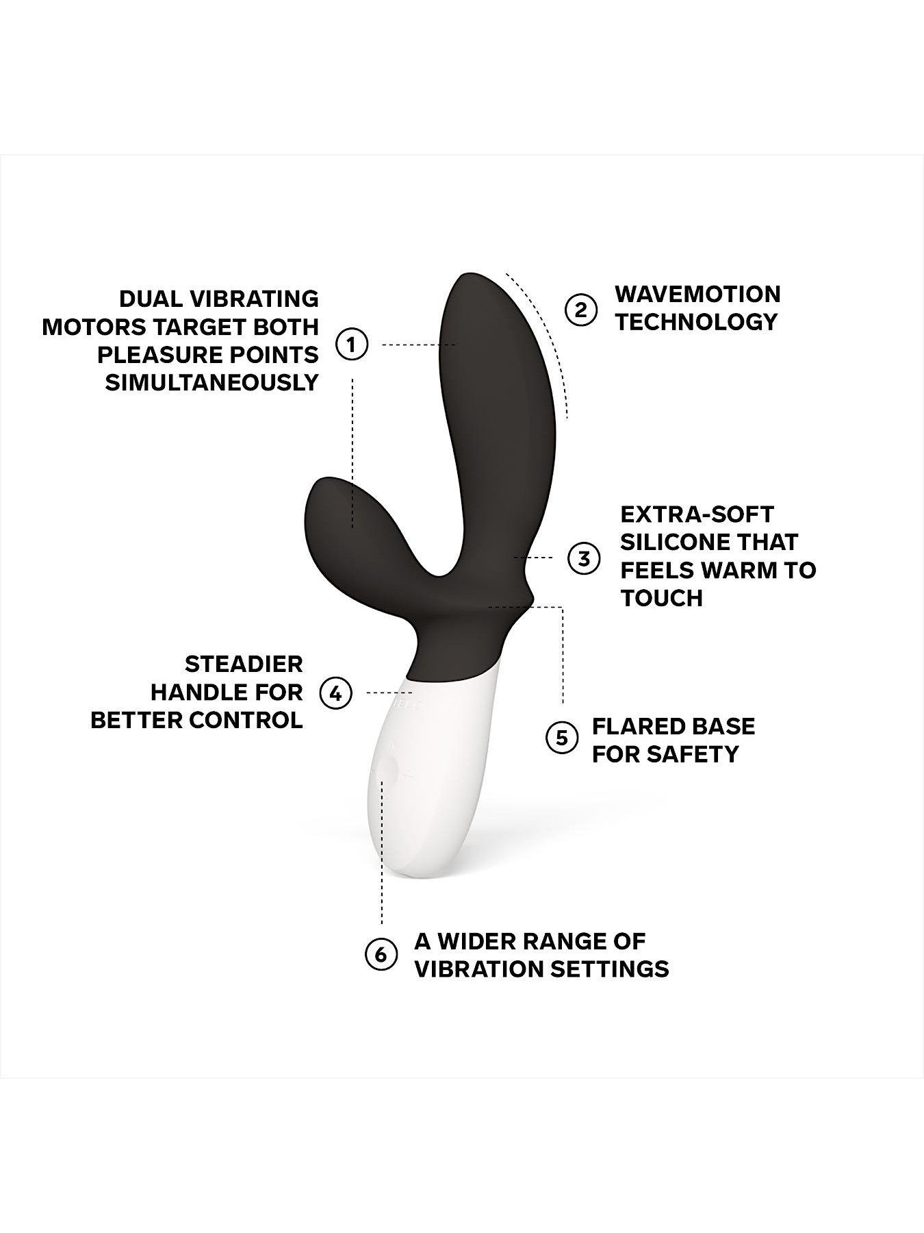 Image 3 of 7 of Lelo LOKI WAVE 2&nbsp;Vibrating Prostate Massager (Black)