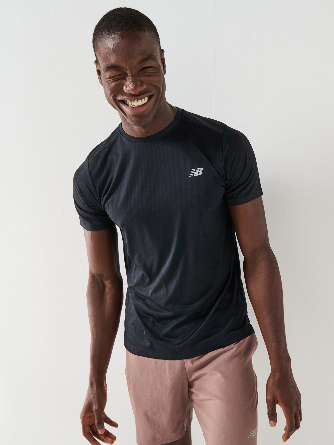 New Balance Mens Running Sport Essentials T-shirt - Black