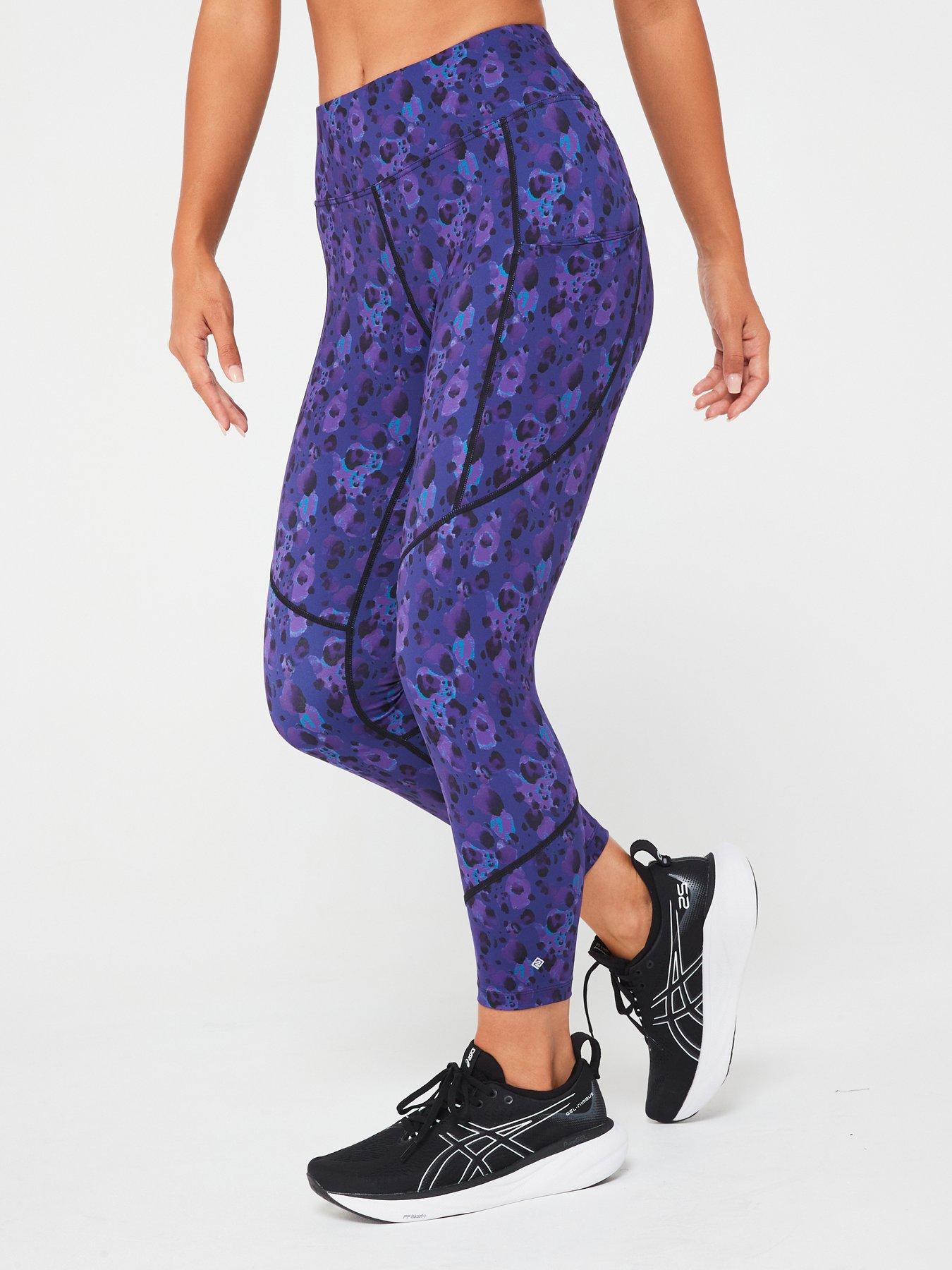 undefined Womens Tech Crop Running Tight-purple