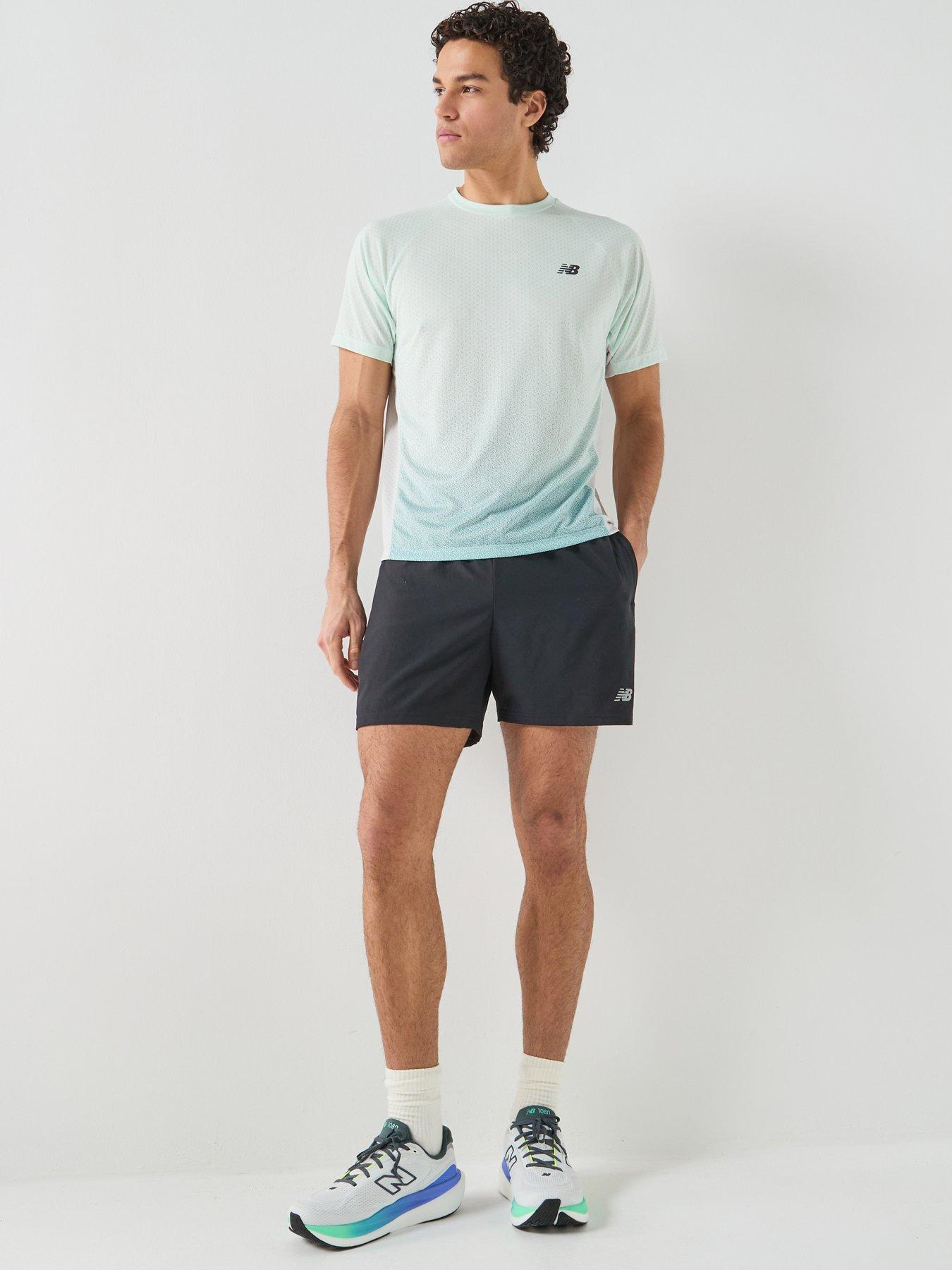 Image 3 of 6 of New Balance Men's Running Sport Essentials Lined 5 Inch Shorts - Black