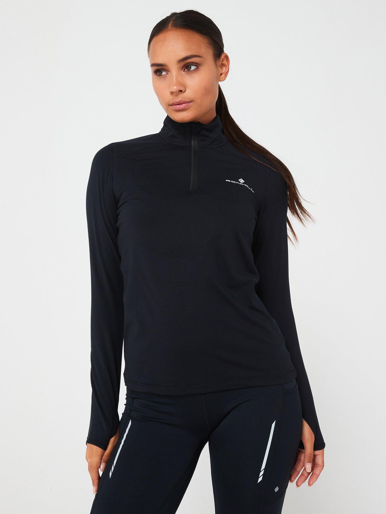 undefined Womens Core Thermal Half Zip-black