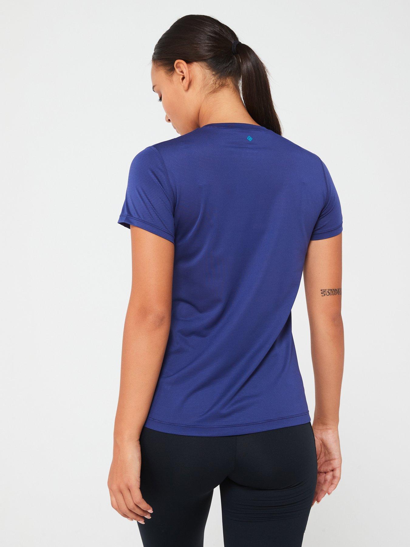Image 2 of 4 of Ronhill Womens Tech Running Short Sleeved Tee-blue